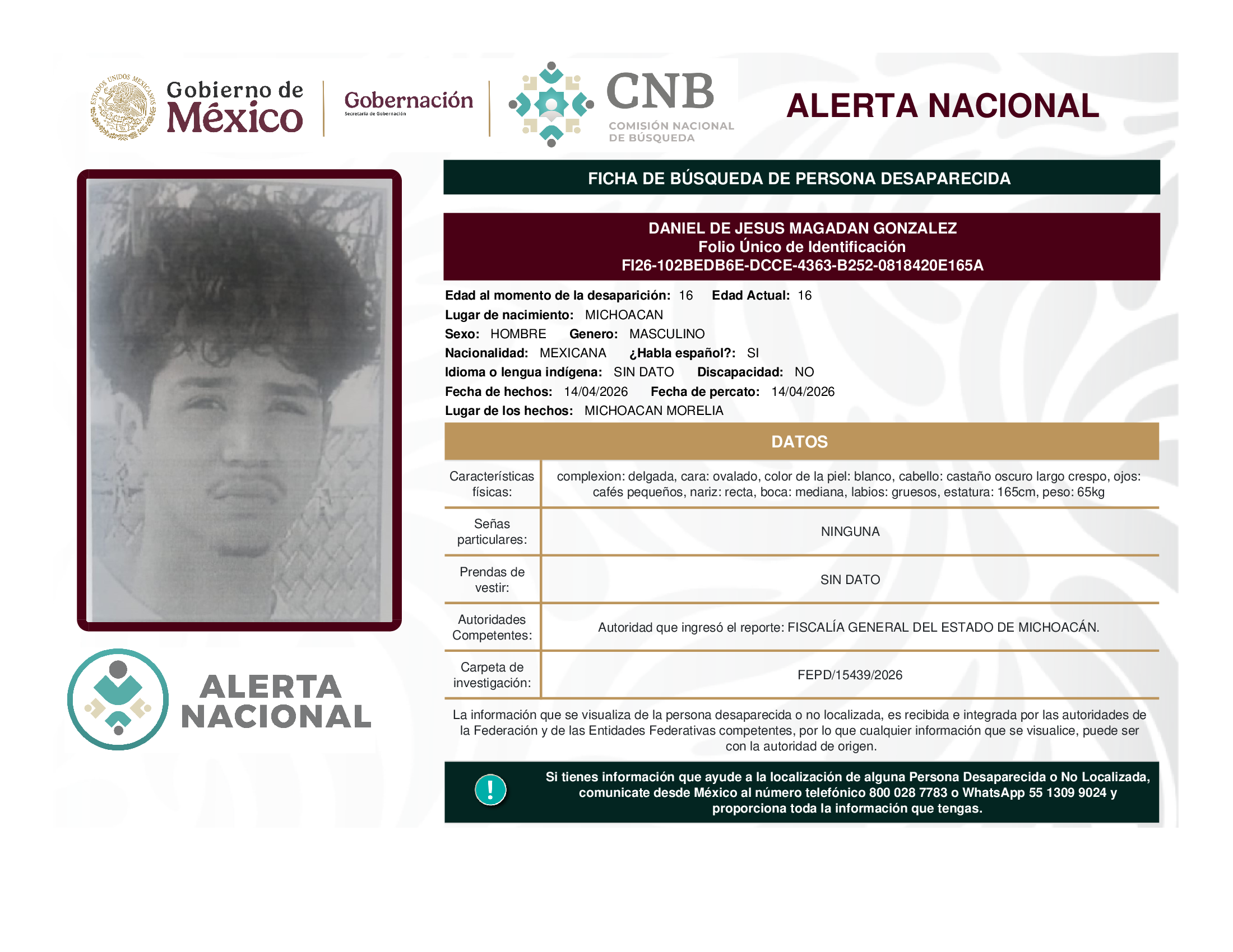 DANIEL DE JESUS MAGADAN GONZALEZ