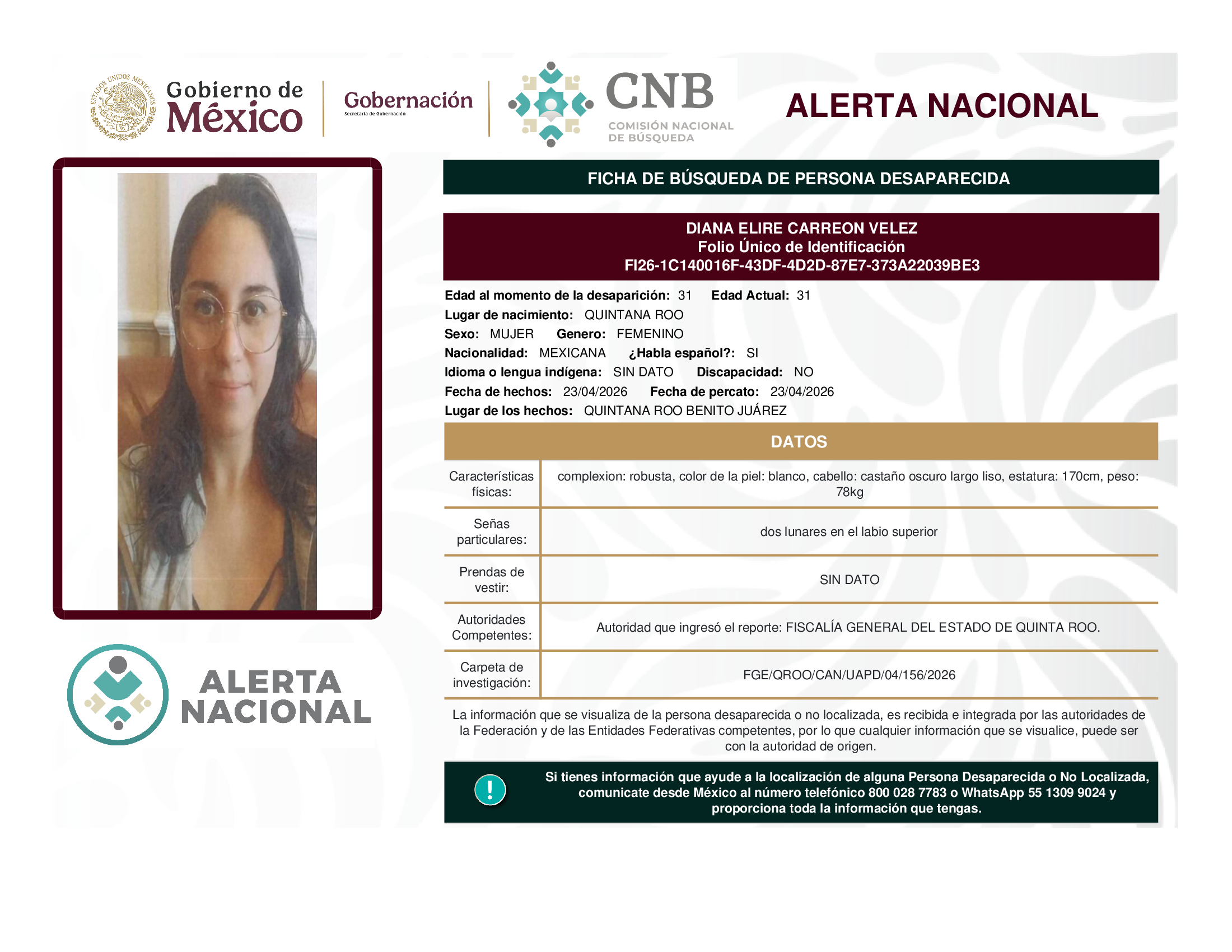 DIANA ELIRE CARREON VELEZ