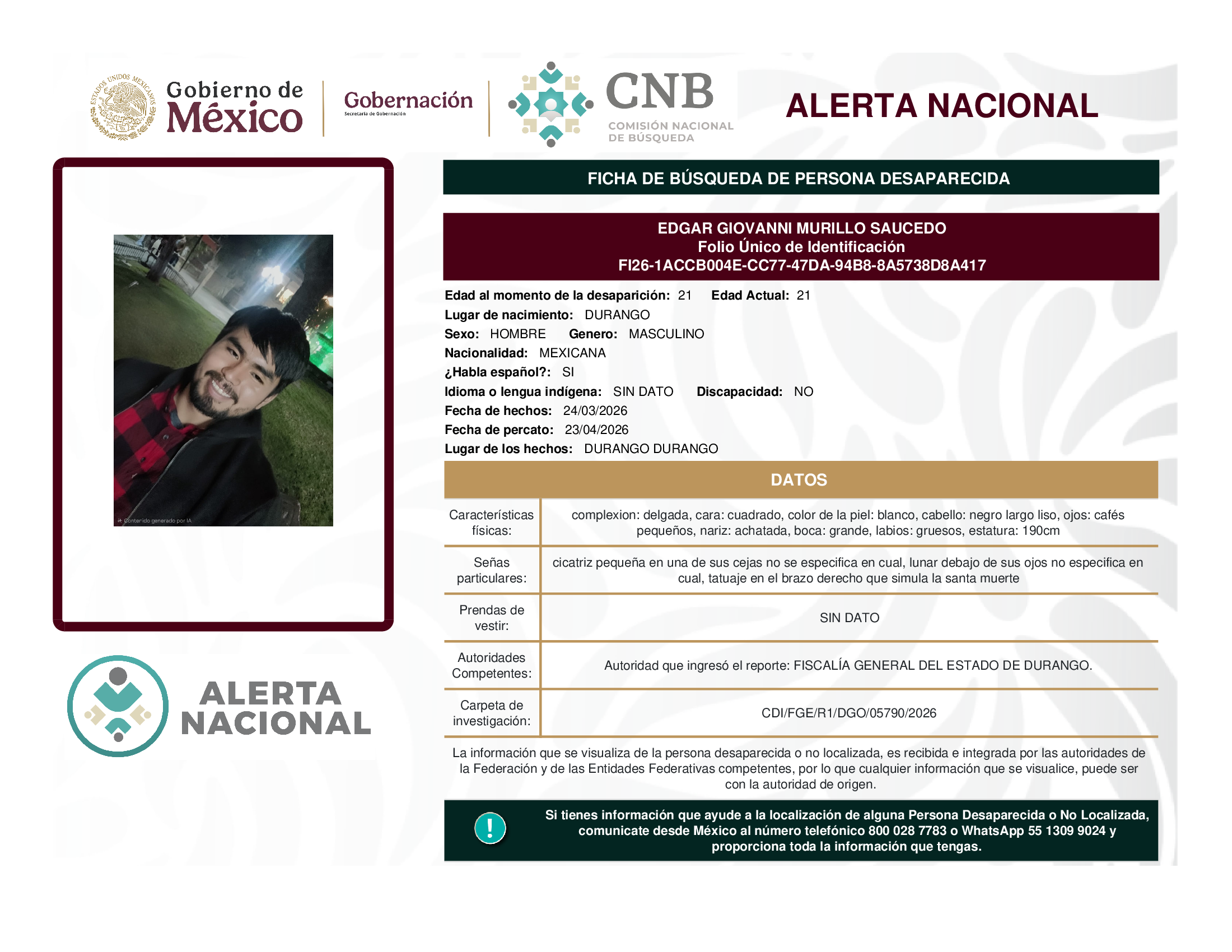 EDGAR GIOVANNI MURILLO SAUCEDO