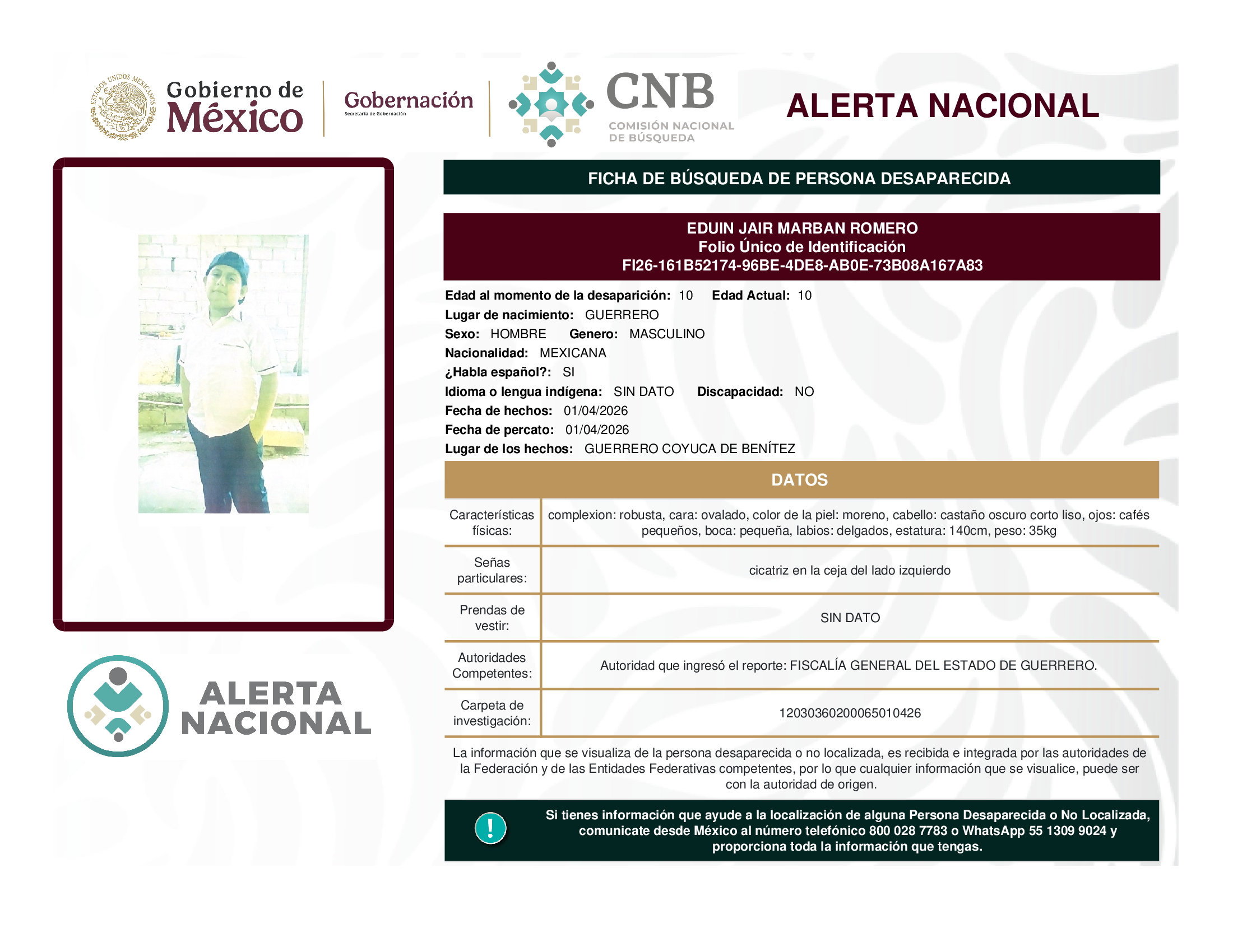 EDUIN JAIR MARBAN ROMERO