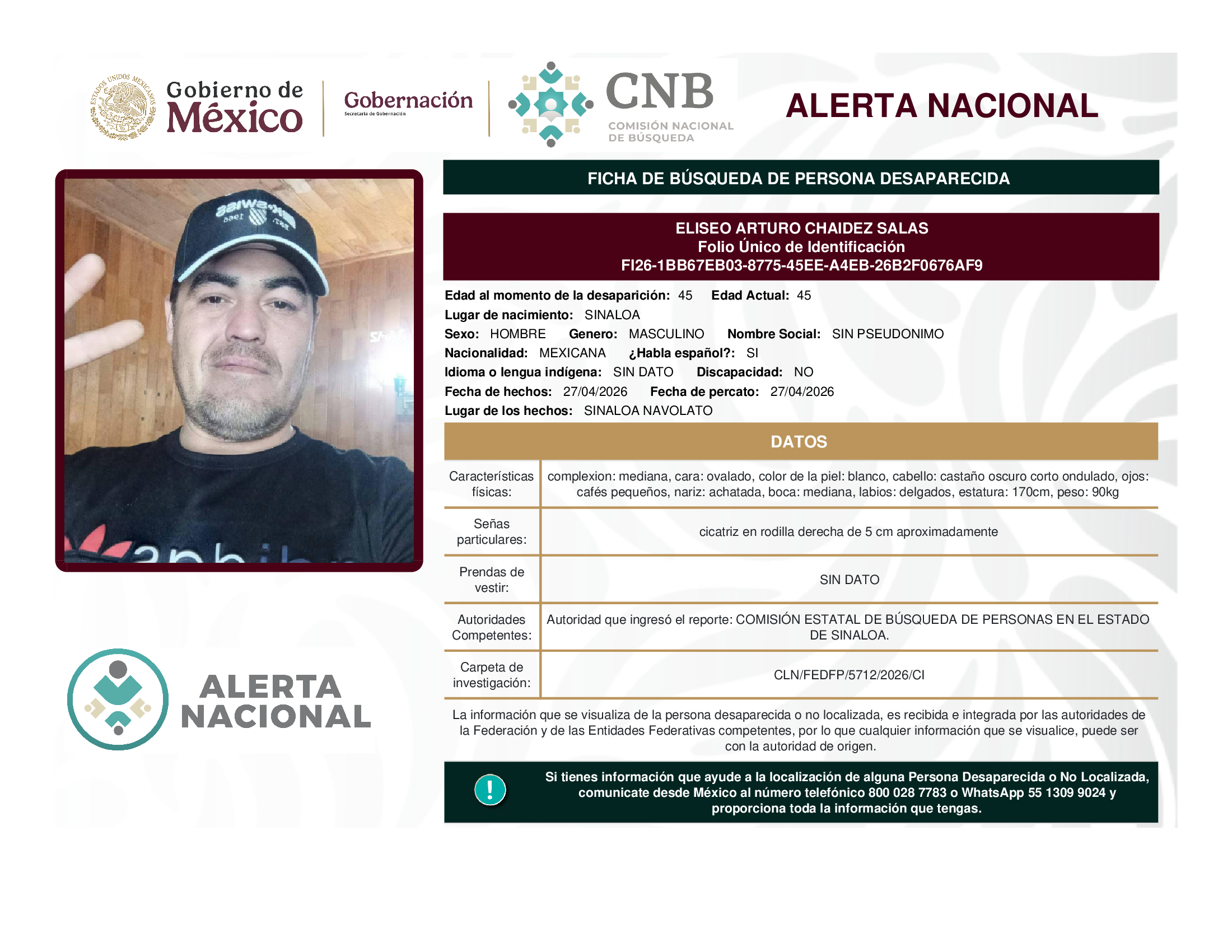 ELISEO ARTURO CHAIDEZ SALAS