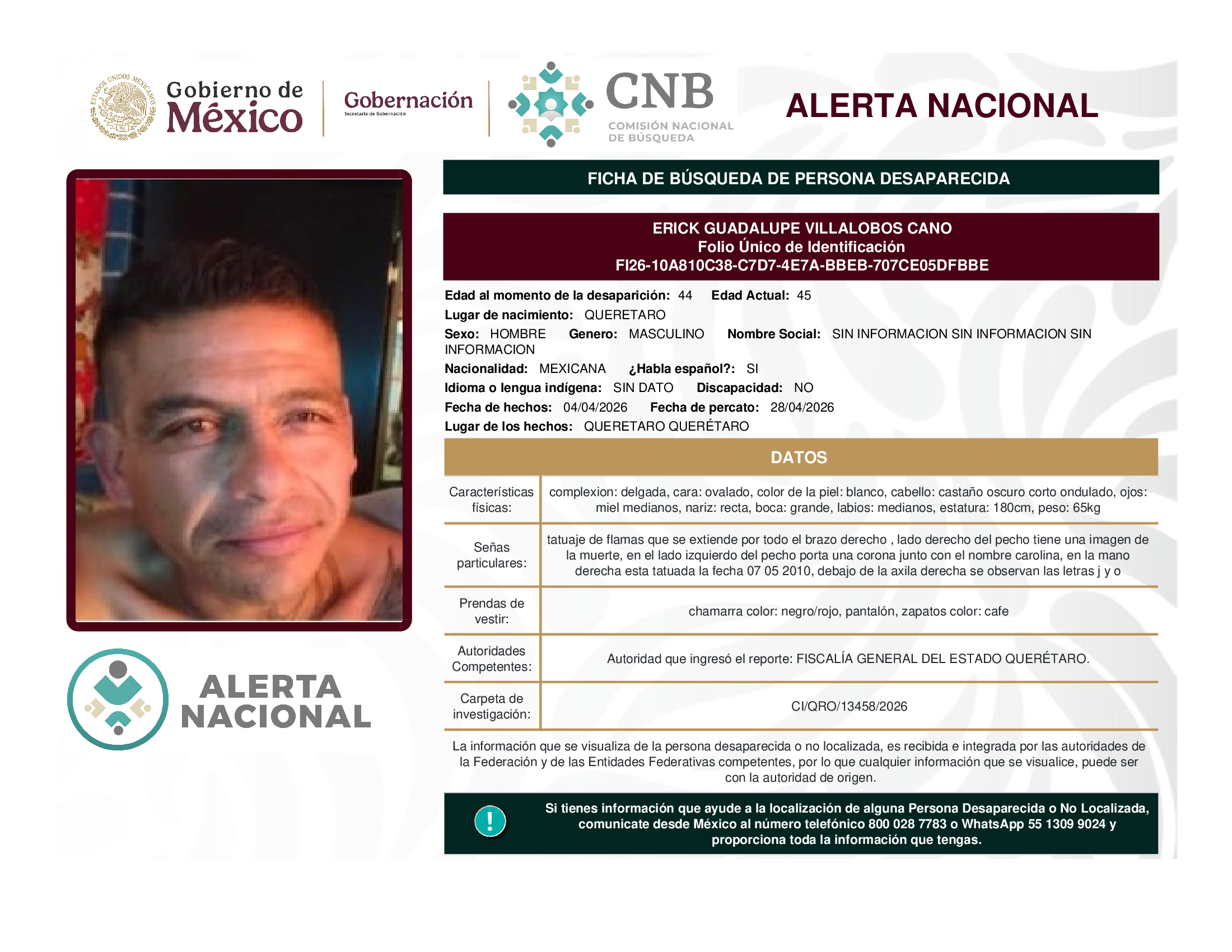 ERICK GUADALUPE VILLALOBOS CANO