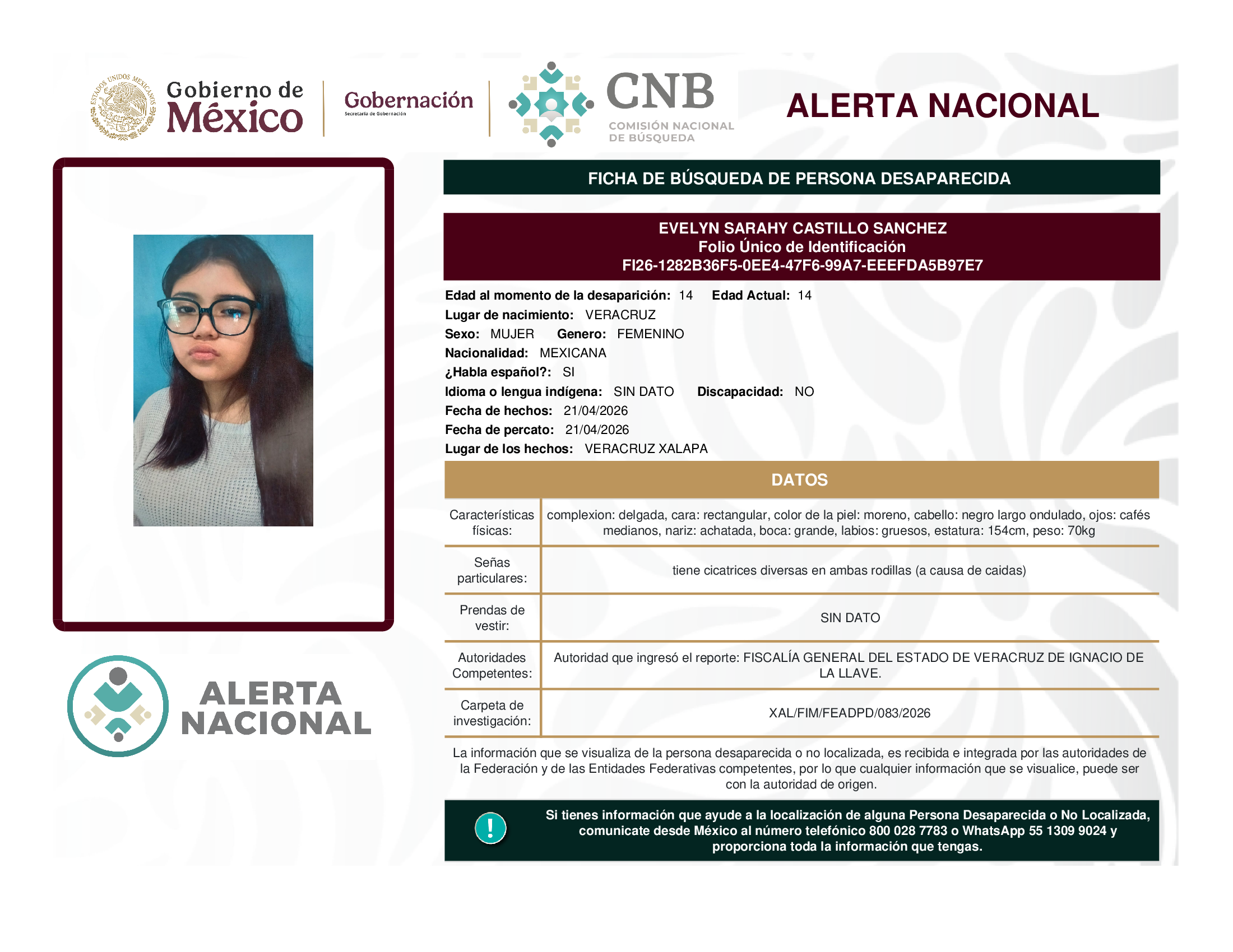 EVELYN SARAHY CASTILLO SANCHEZ