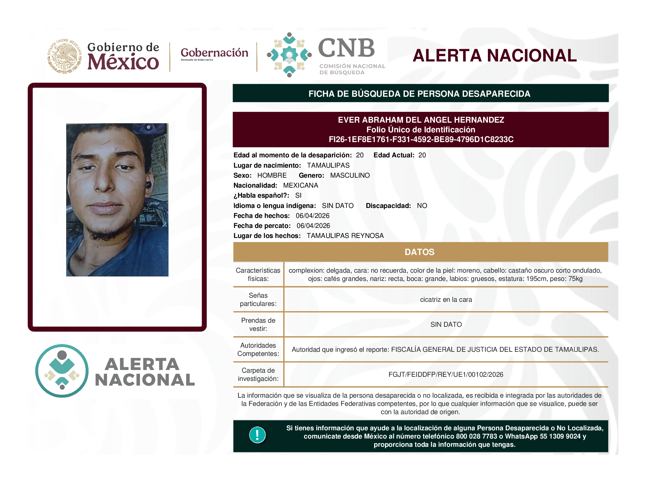 EVER ABRAHAM DEL ANGEL HERNANDEZ