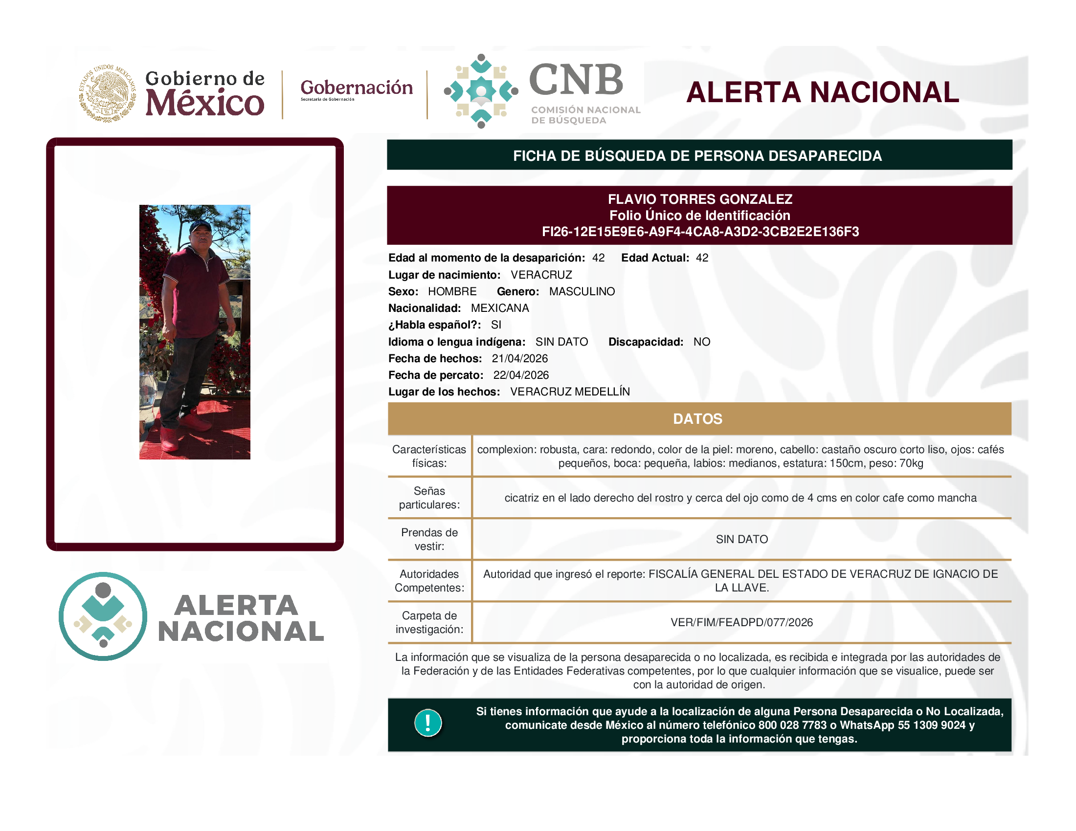 FLAVIO TORRES GONZALEZ