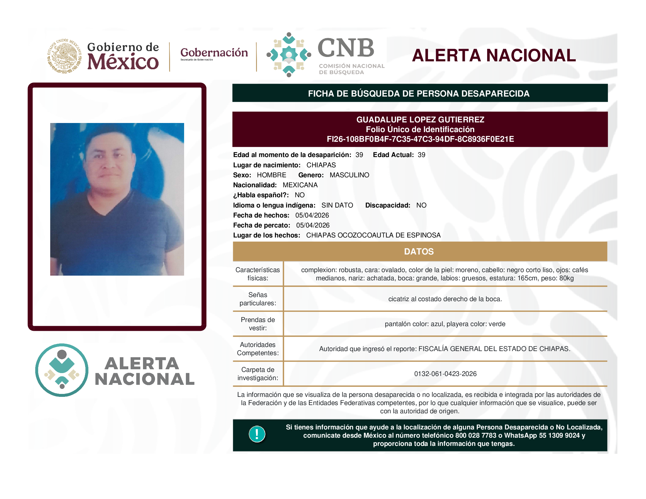 GUADALUPE LOPEZ GUTIERREZ