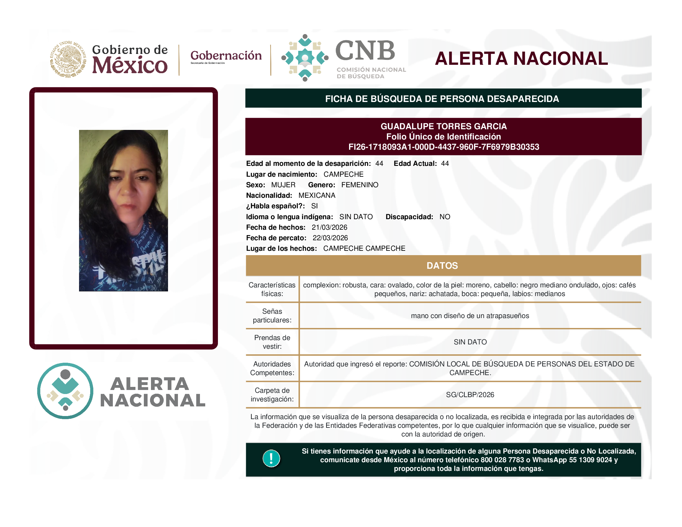 GUADALUPE TORRES GARCIA