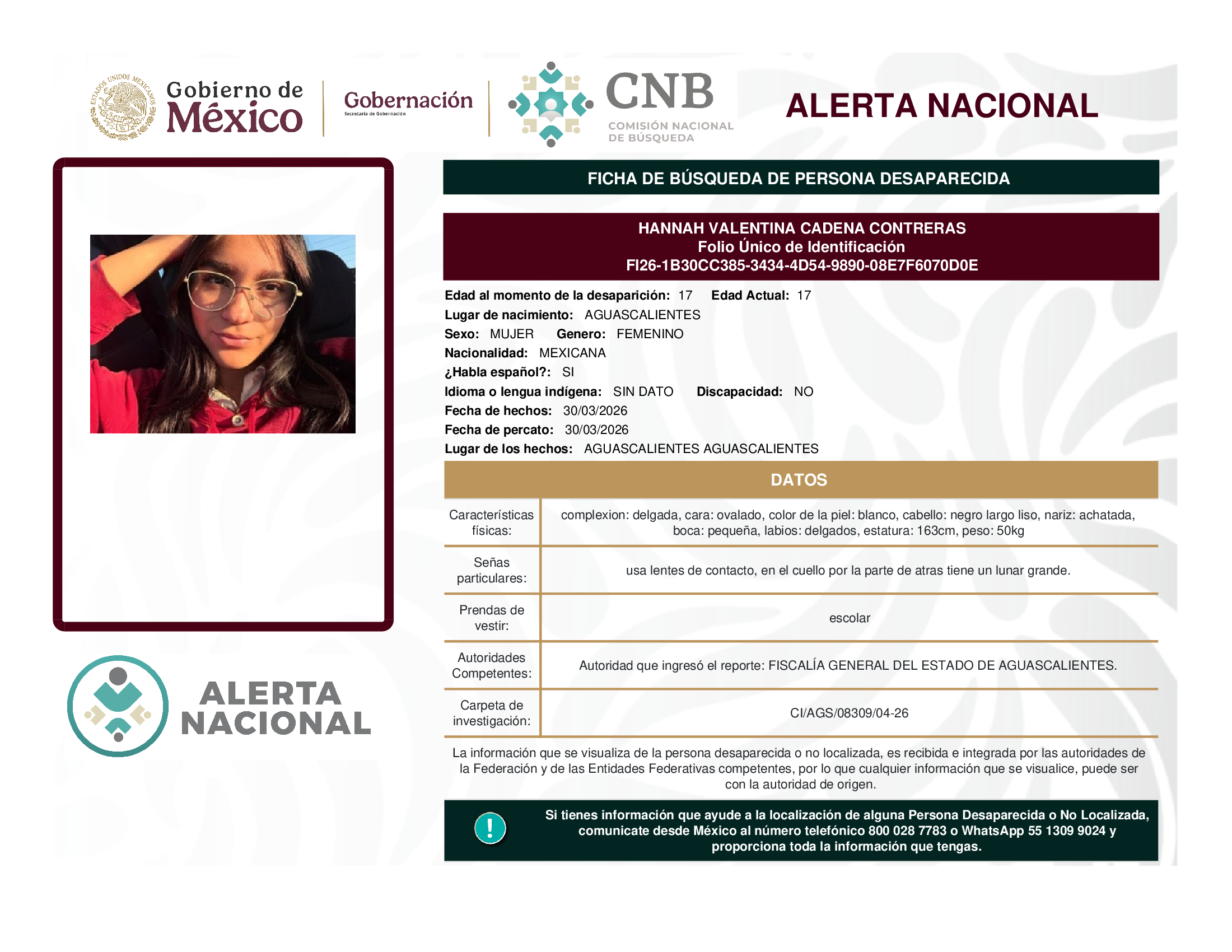 HANNAH VALENTINA CADENA CONTRERAS