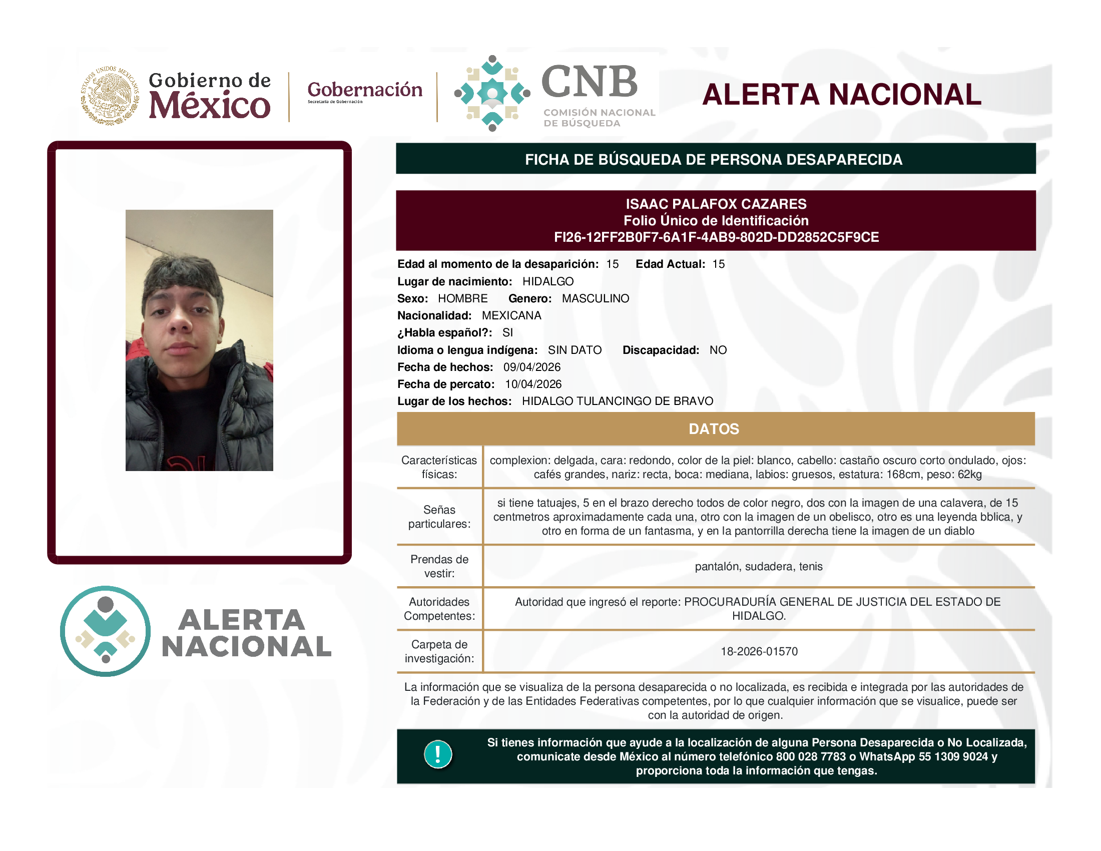 ISAAC PALAFOX CAZARES