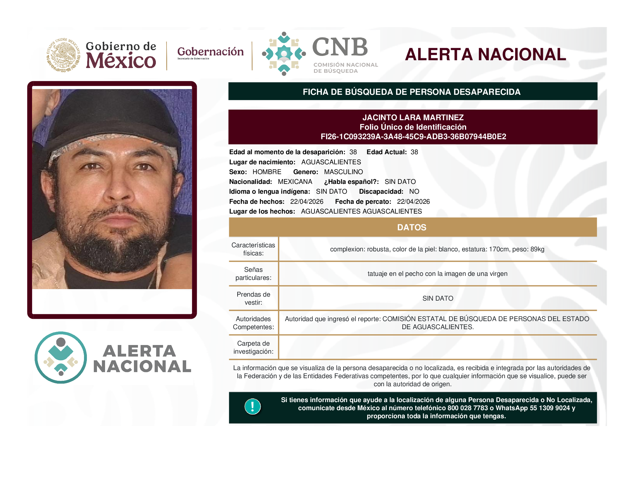 JACINTO LARA MARTINEZ