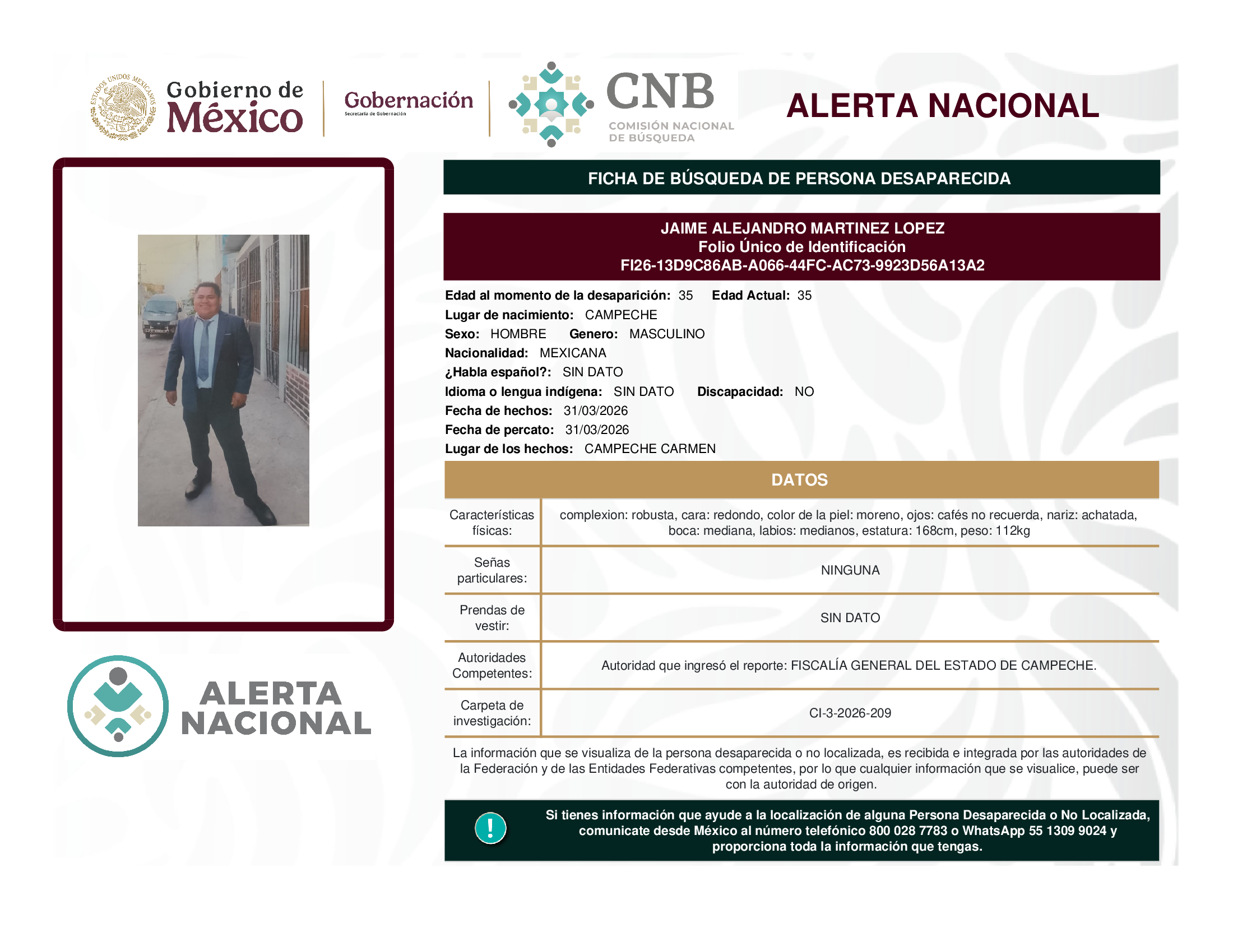 JAIME ALEJANDRO MARTINEZ LOPEZ