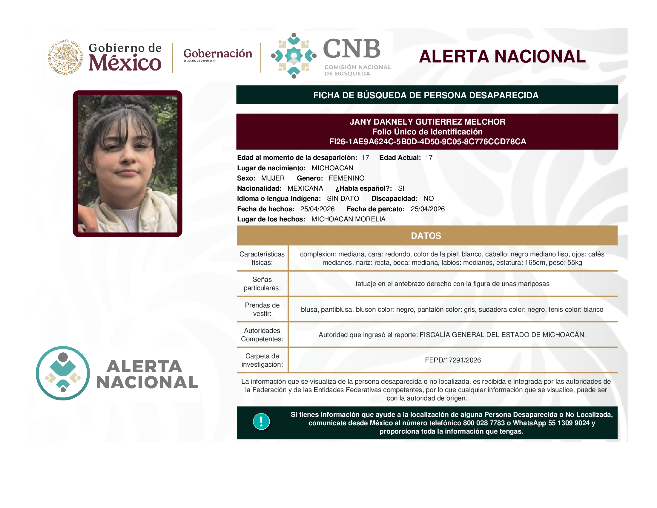 JANY DAKNELY GUTIERREZ MELCHOR