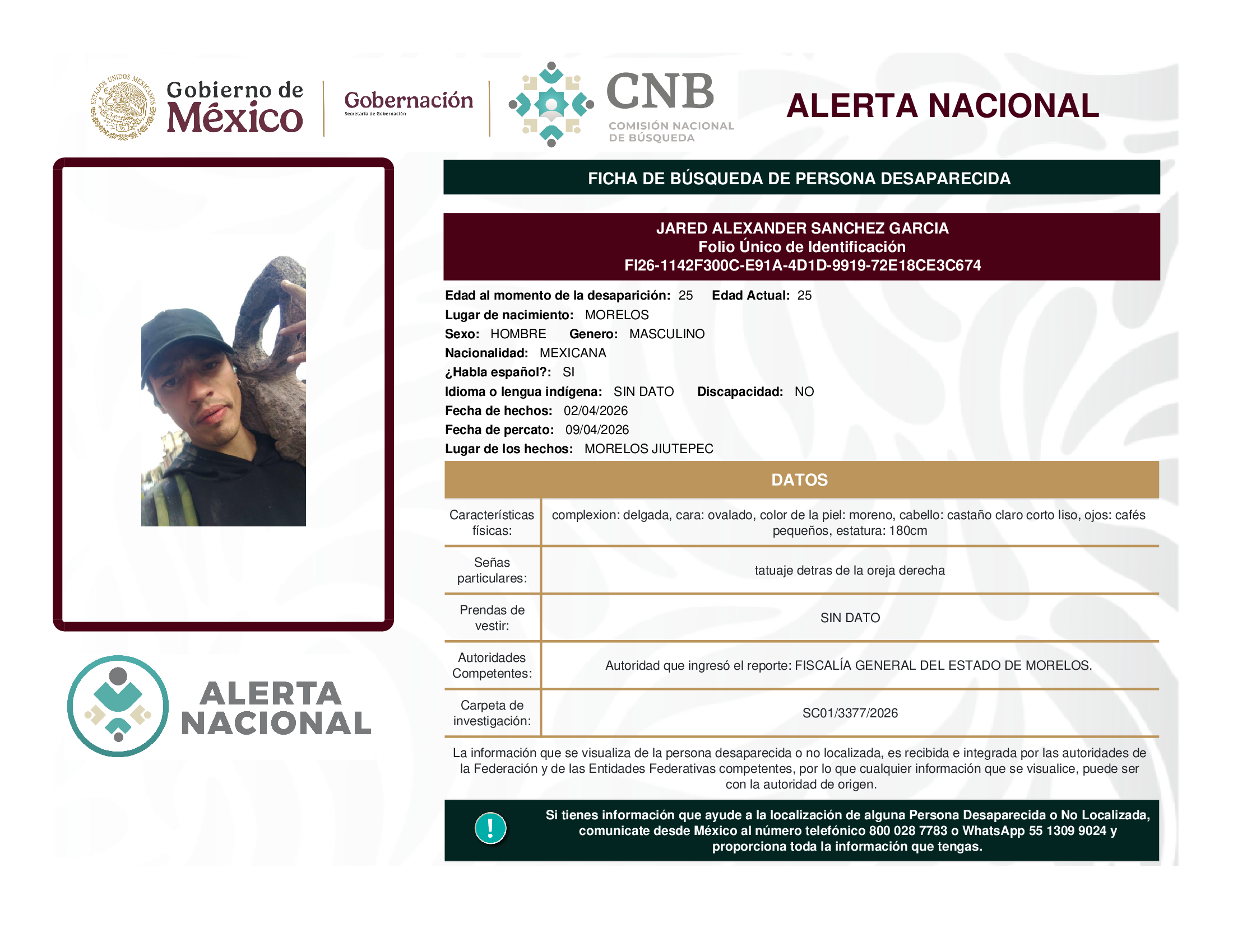 JARED ALEXANDER SANCHEZ GARCIA