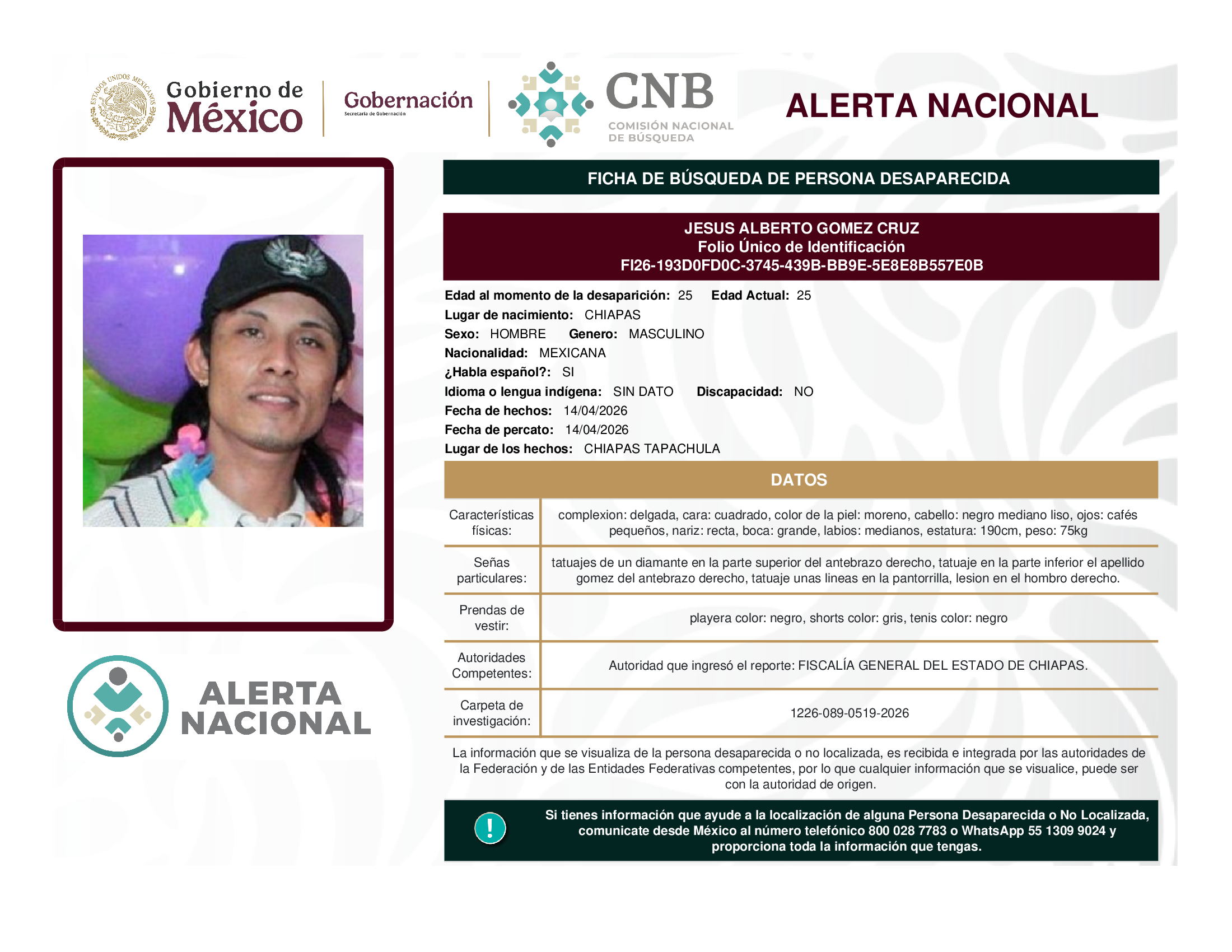 JESUS ALBERTO GOMEZ CRUZ