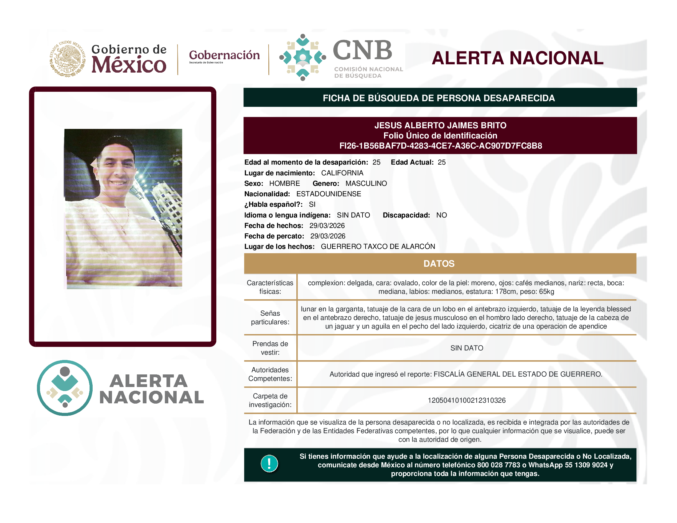 JESUS ALBERTO JAIMES BRITO