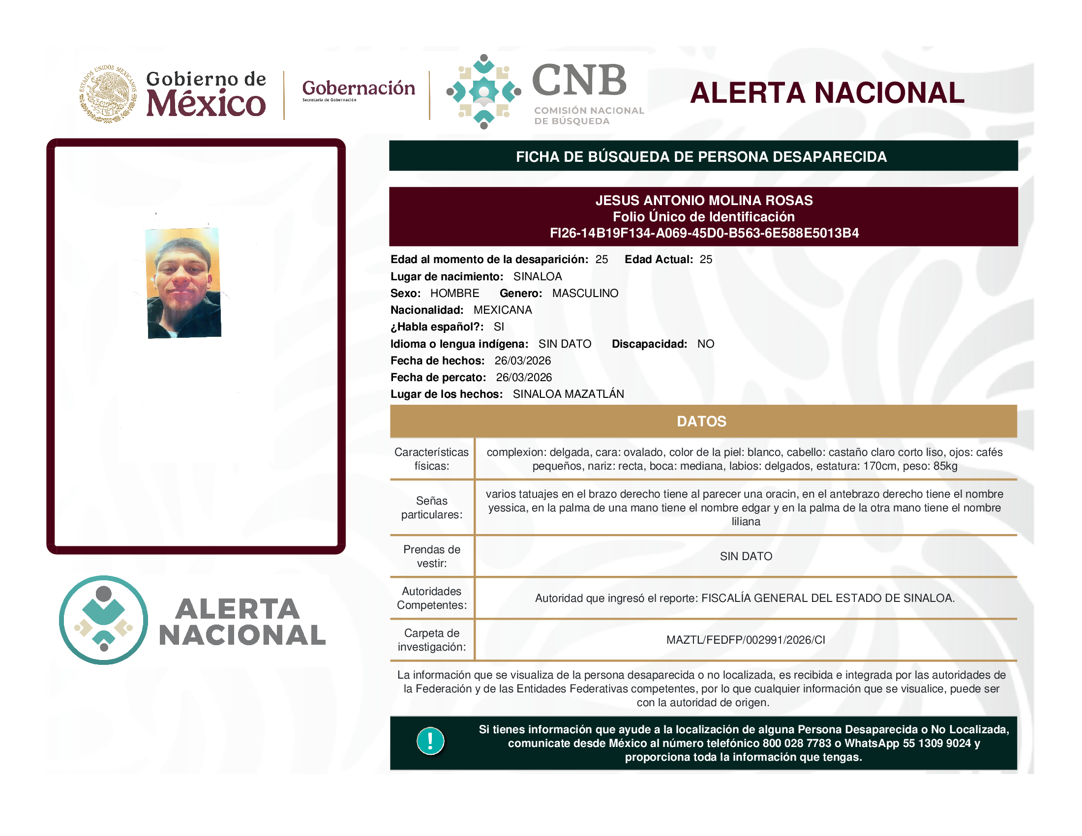 JESUS ANTONIO MOLINA ROSAS