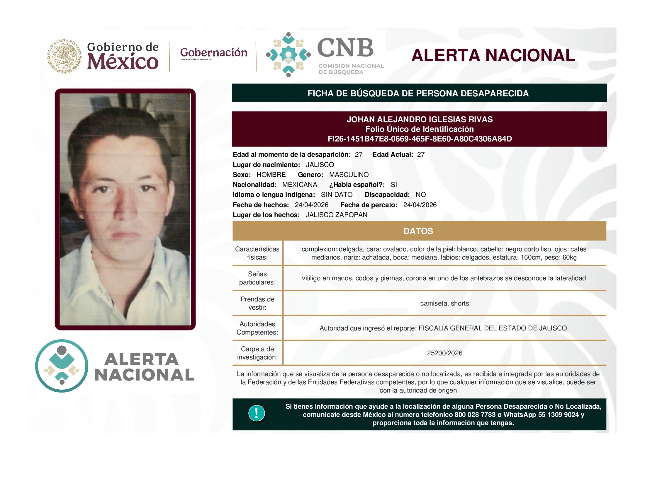 JOHAN ALEJANDRO IGLESIAS RIVAS