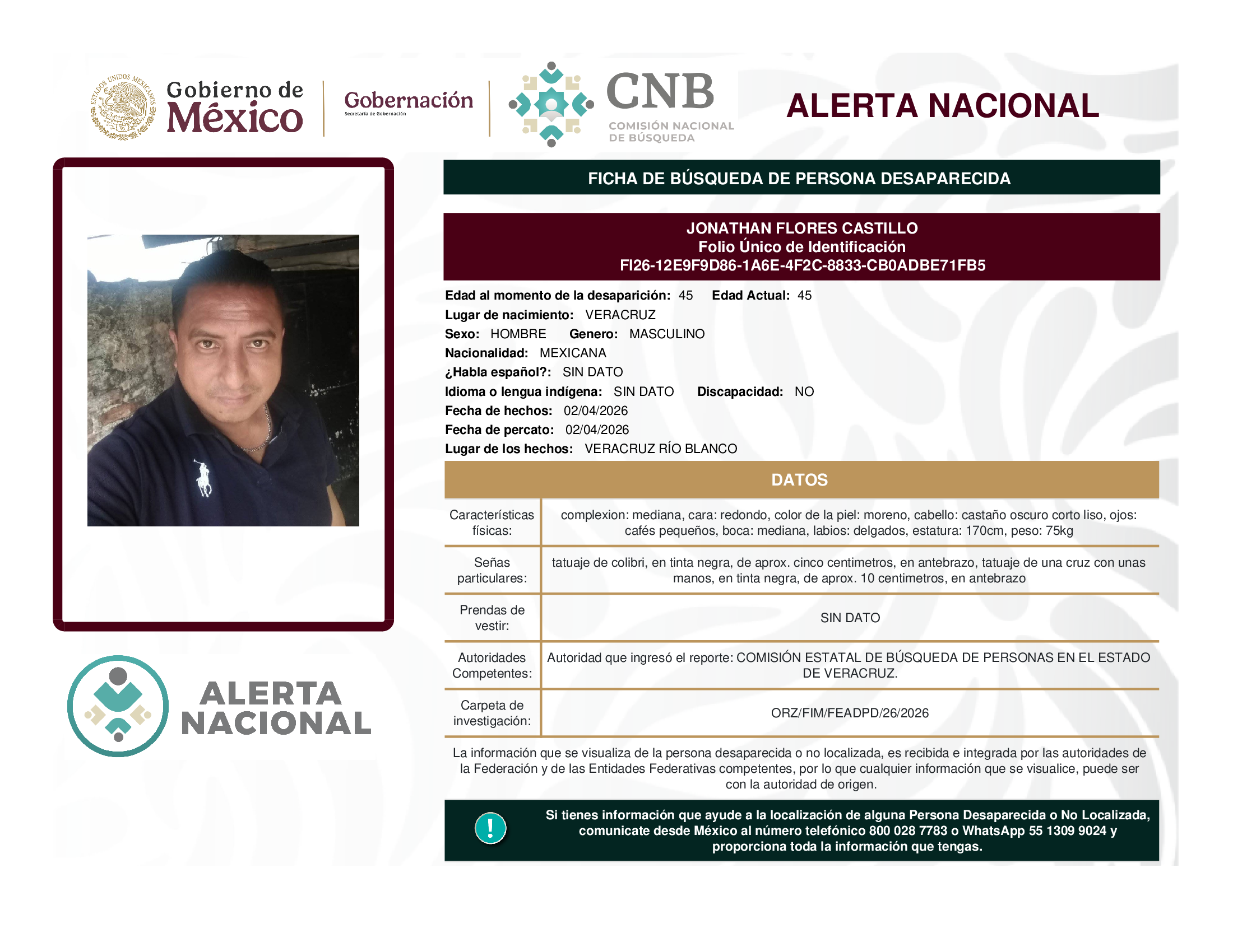 JONATHAN FLORES CASTILLO