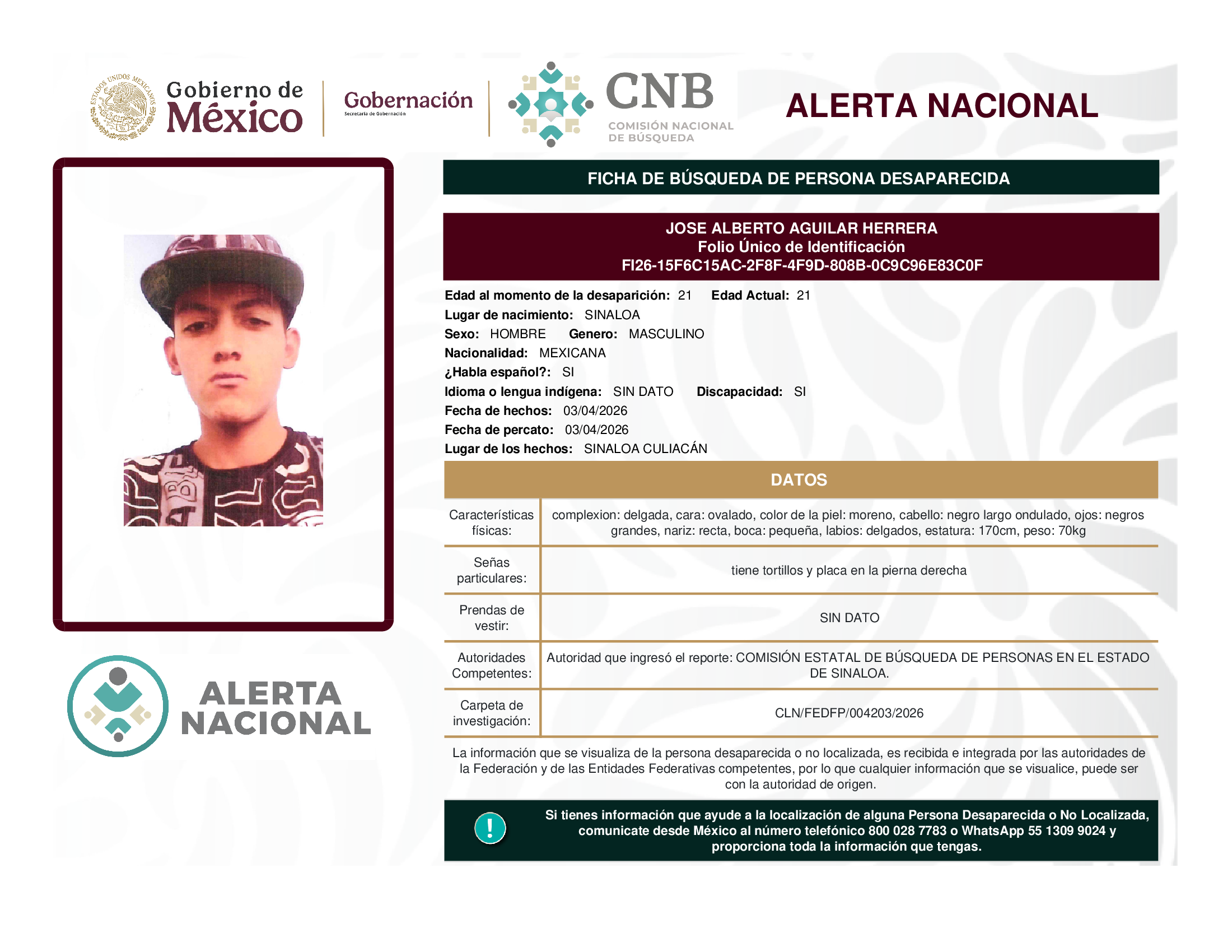 JOSE ALBERTO AGUILAR HERRERA