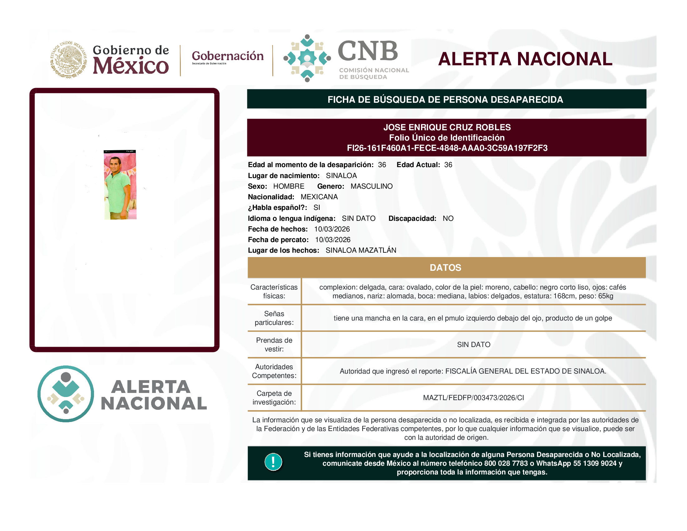 JOSE ENRIQUE CRUZ ROBLES