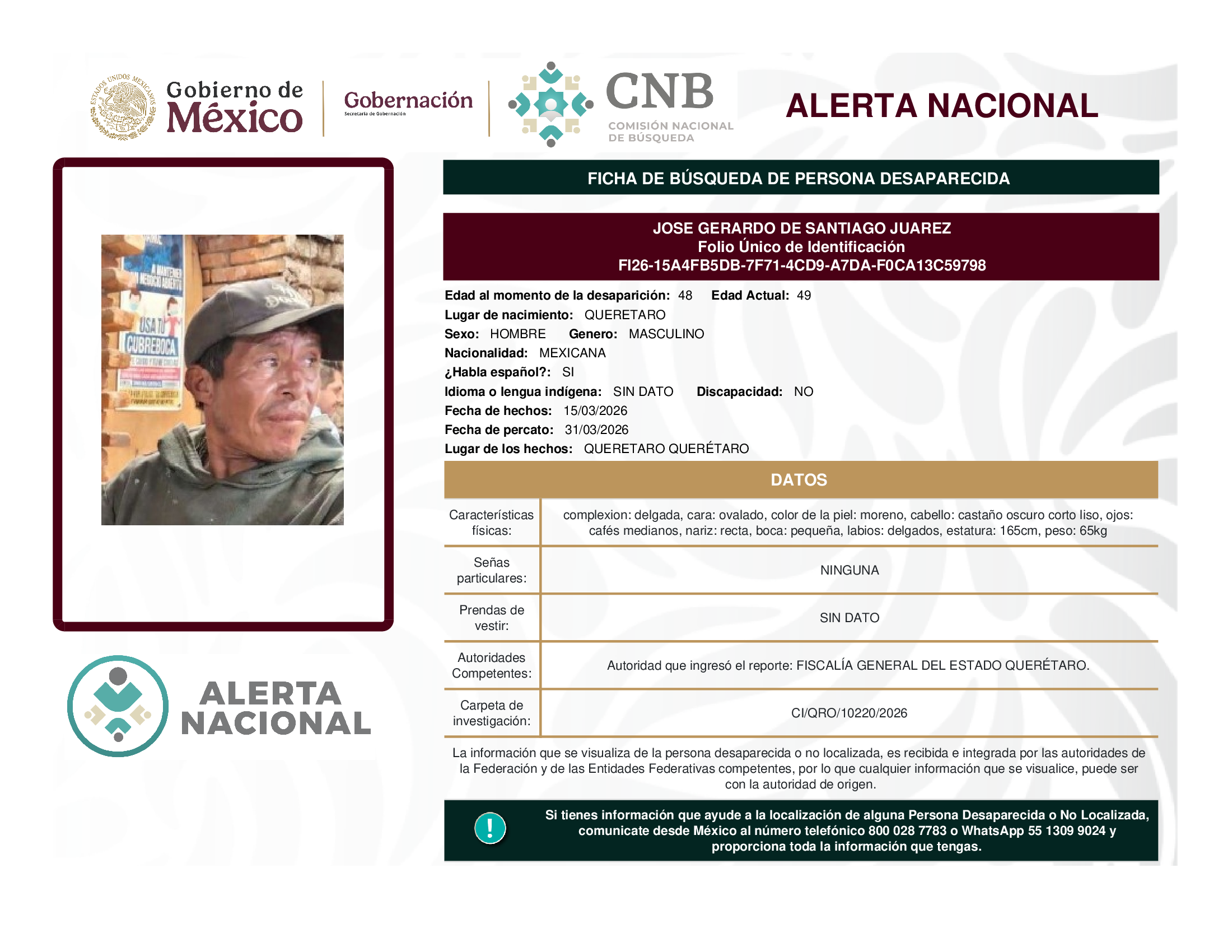 JOSE GERARDO DE SANTIAGO JUAREZ