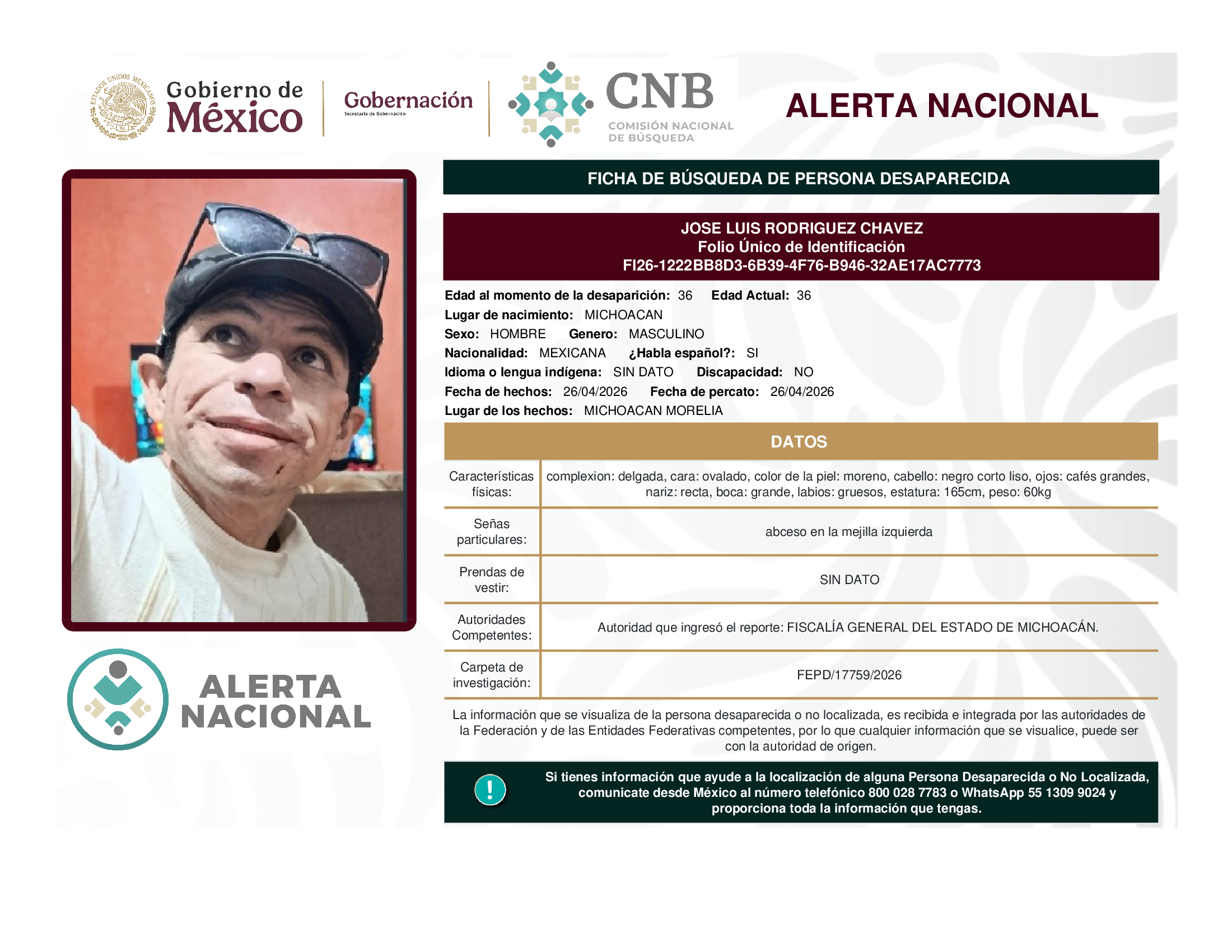 JOSE LUIS RODRIGUEZ CHAVEZ