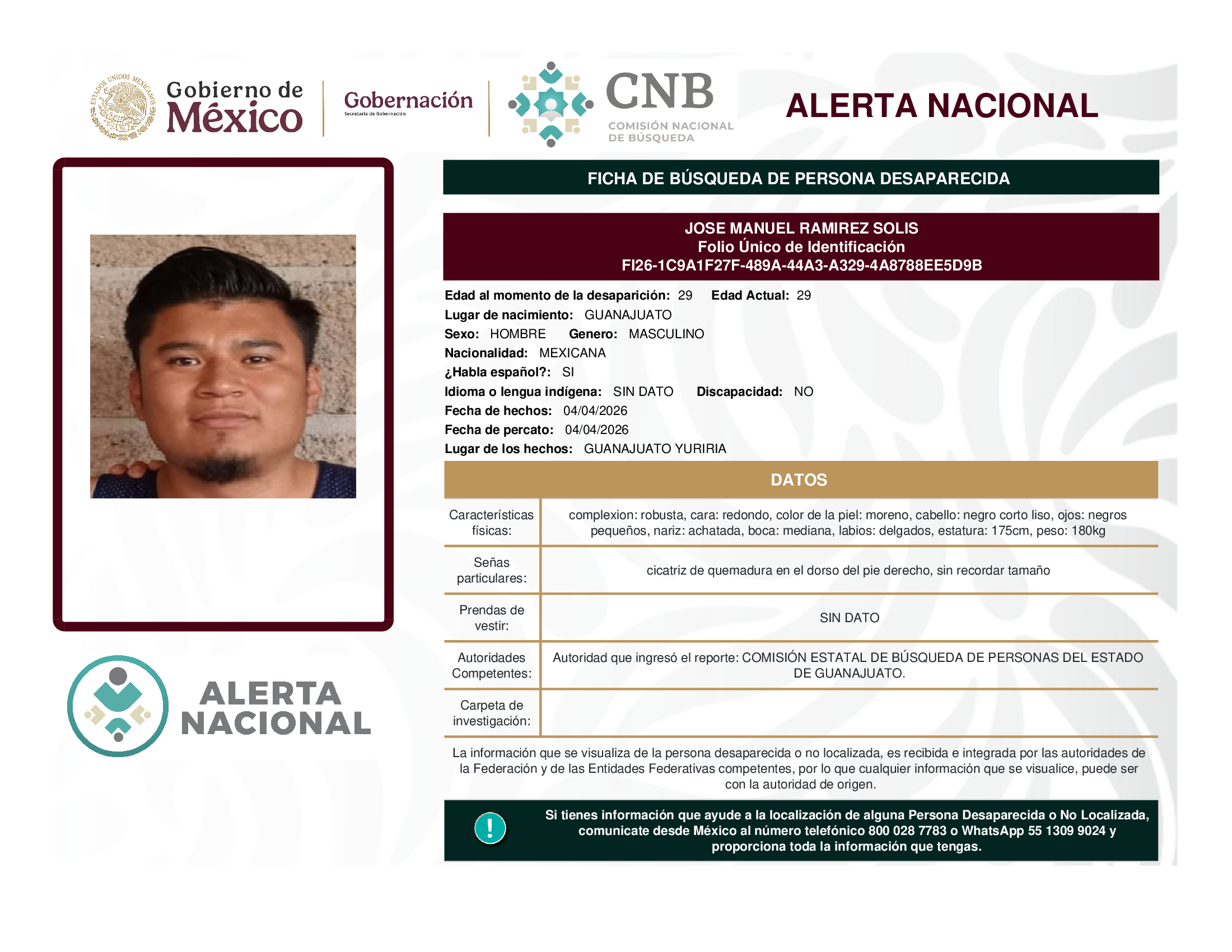 JOSE MANUEL RAMIREZ SOLIS