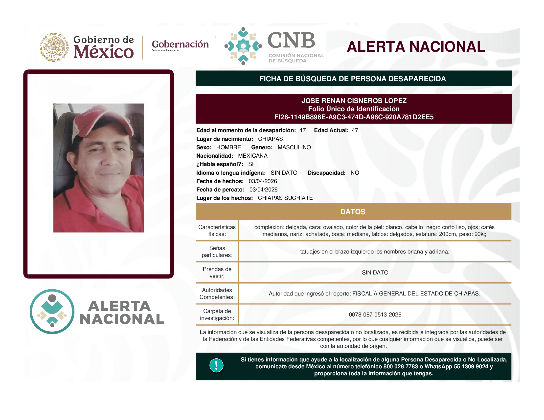 JOSE RENAN CISNEROS LOPEZ