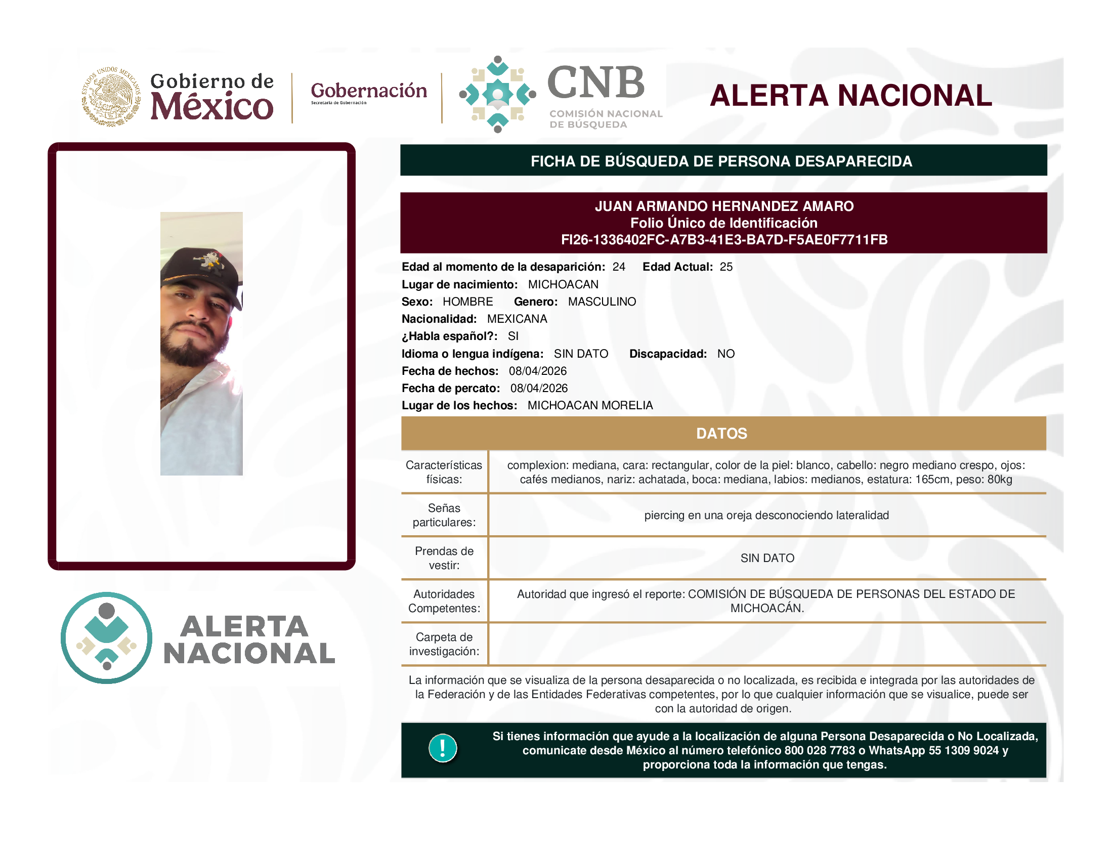 JUAN ARMANDO HERNANDEZ AMARO