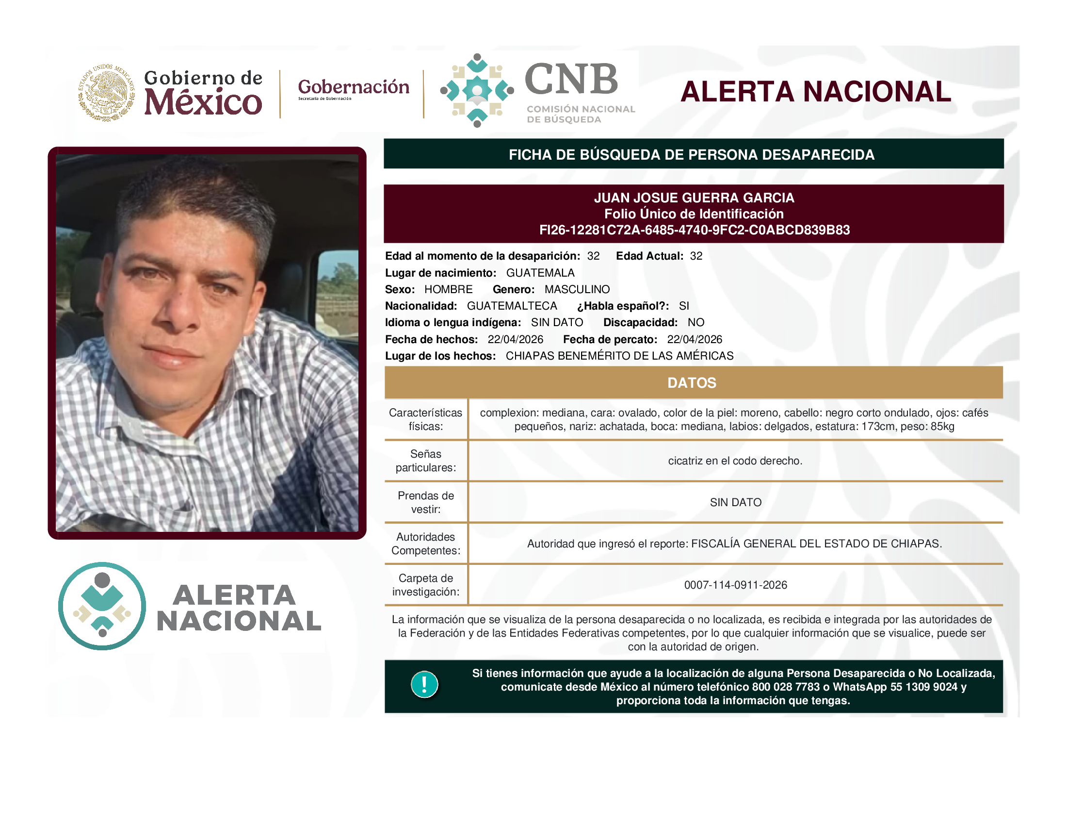 JUAN JOSUE GUERRA GARCIA