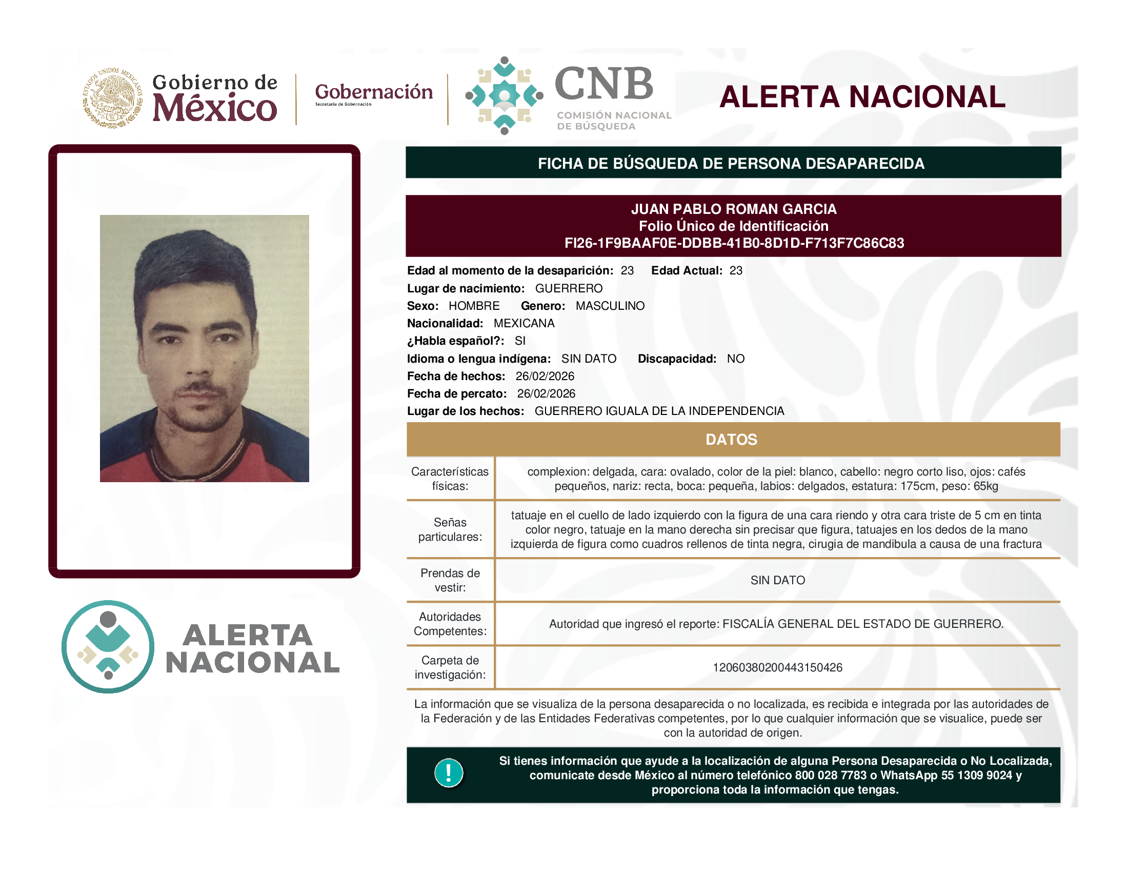 JUAN PABLO ROMAN GARCIA