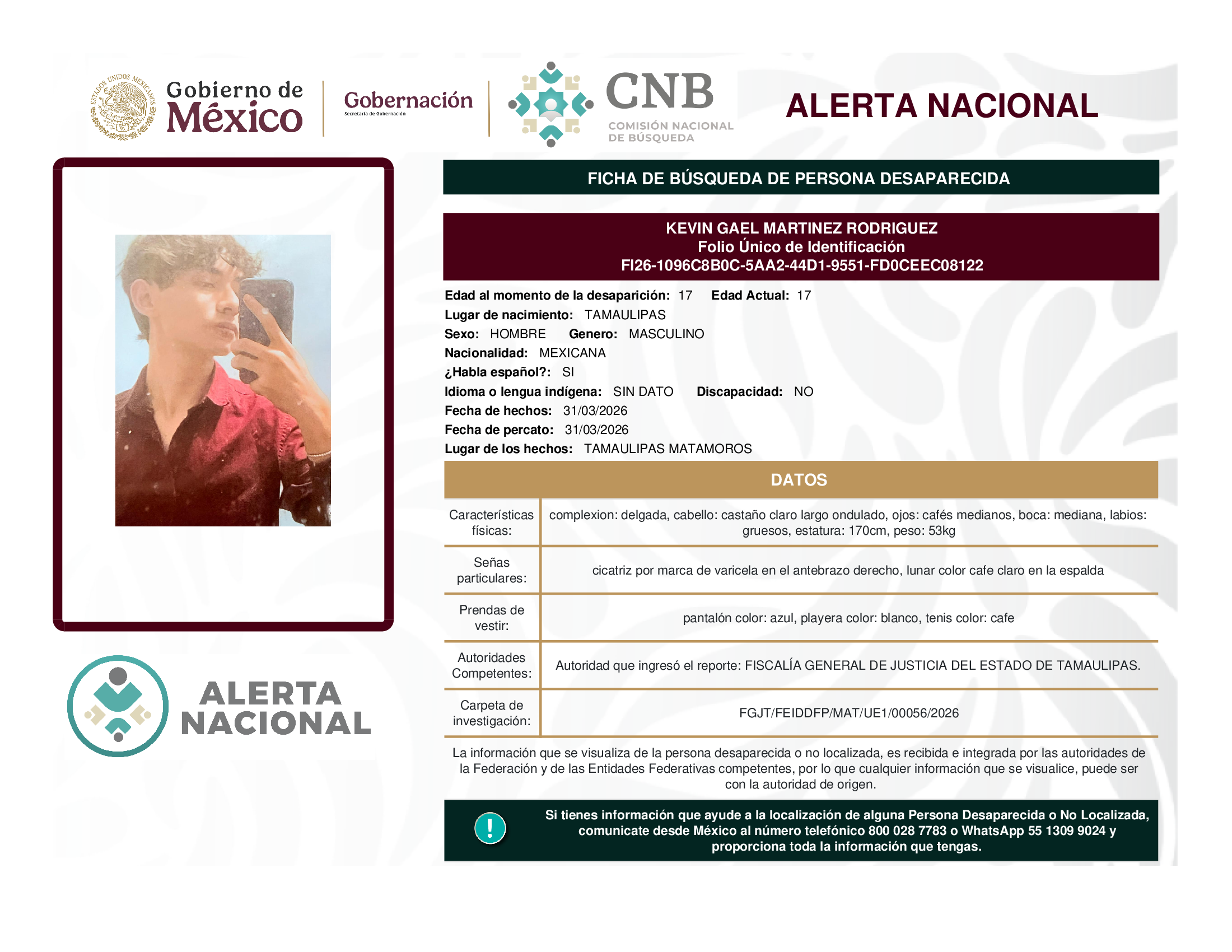 KEVIN GAEL MARTINEZ RODRIGUEZ