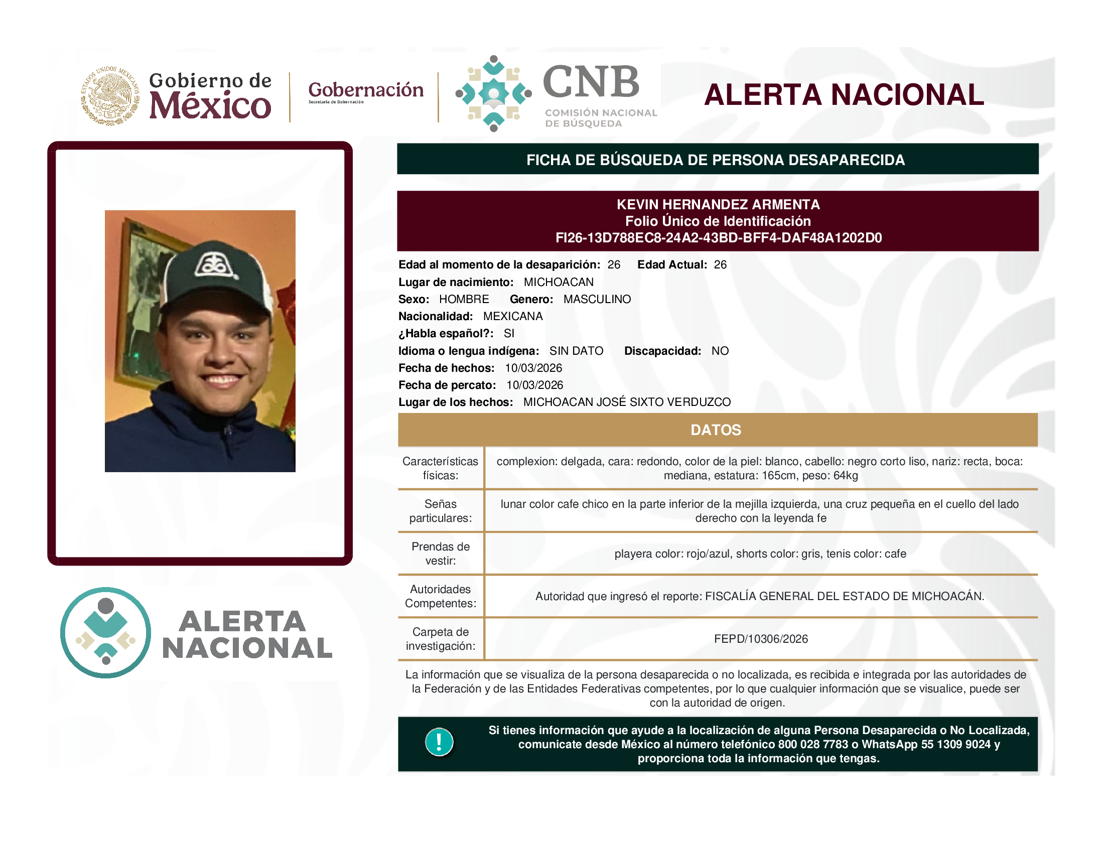 KEVIN HERNANDEZ ARMENTA