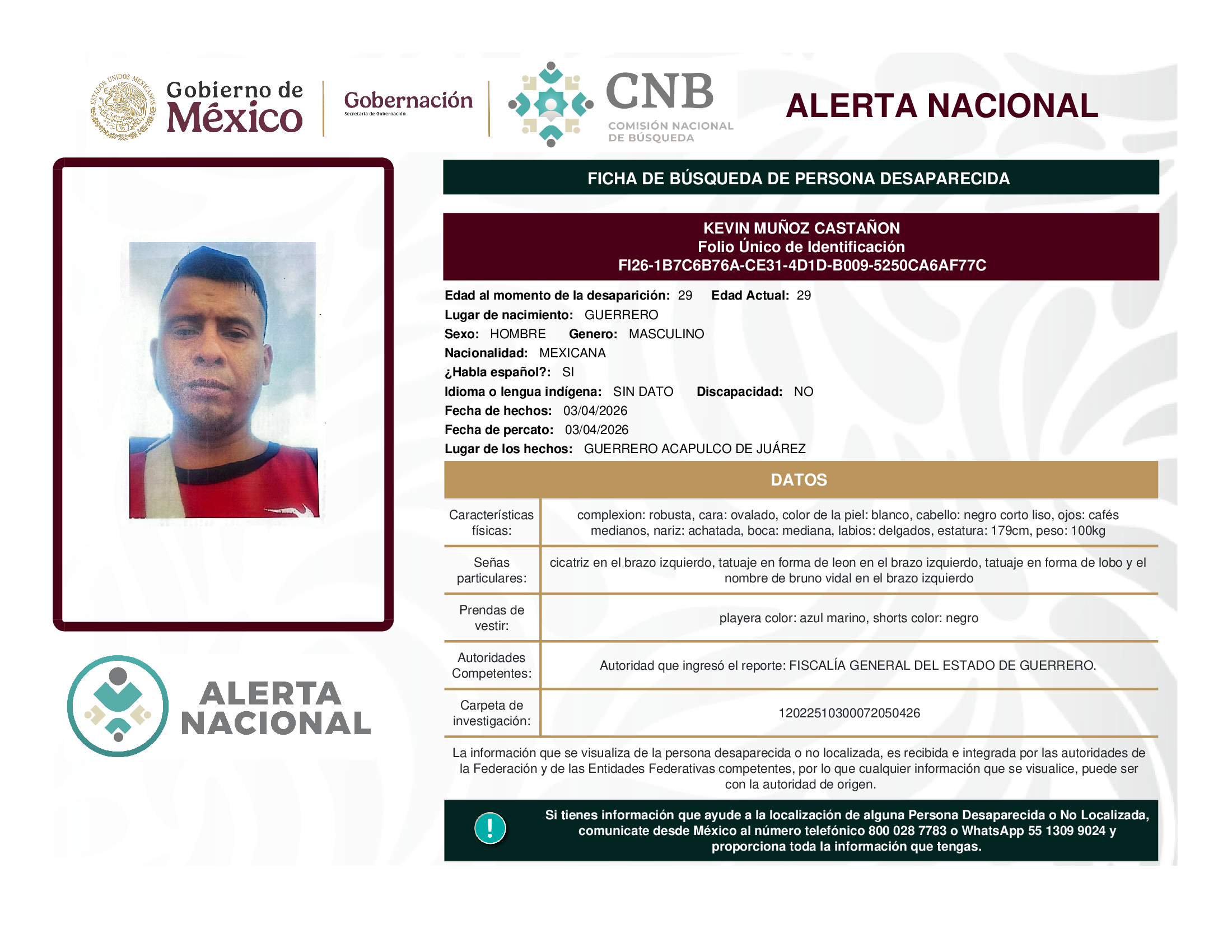 KEVIN MUÑOZ CASTAÑON