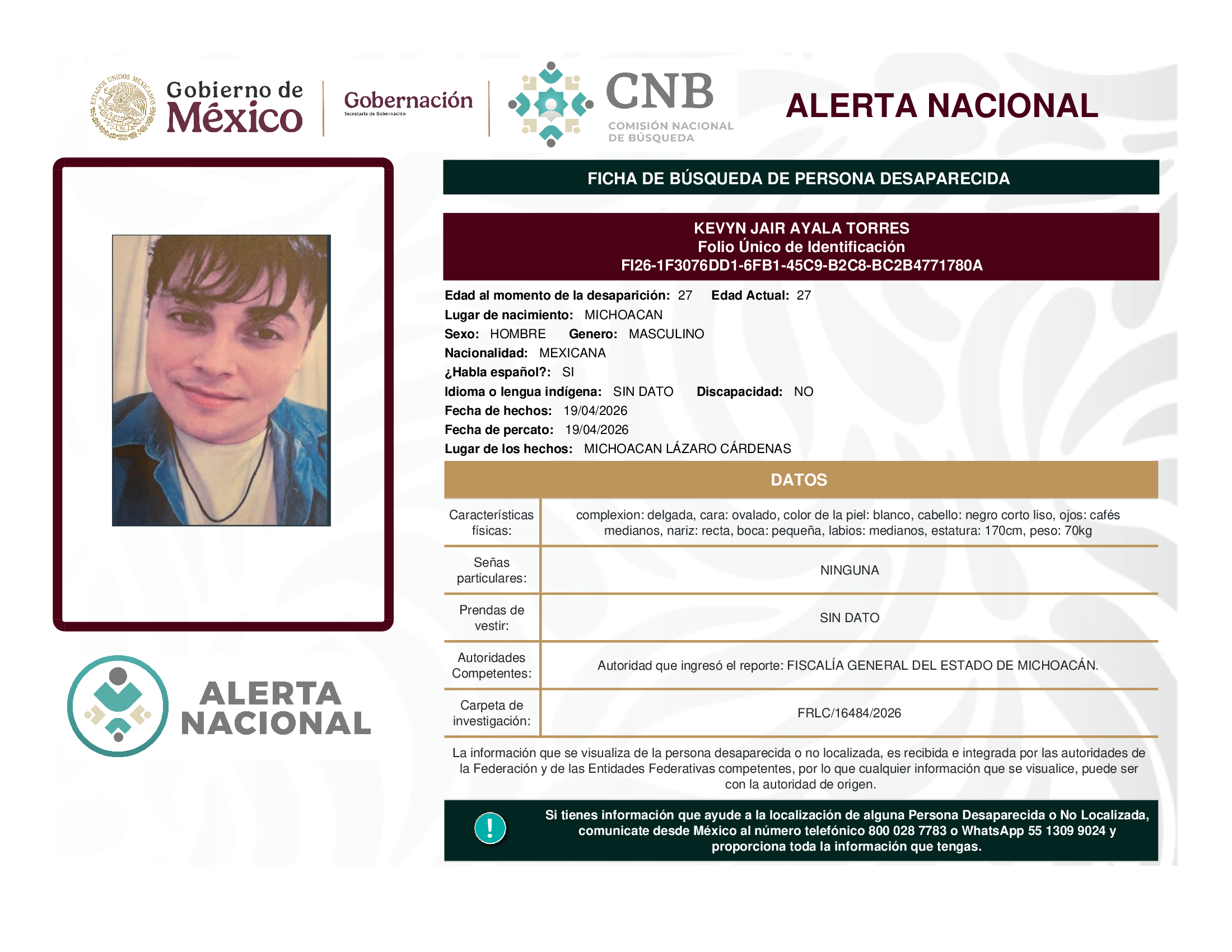 KEVYN JAIR AYALA TORRES