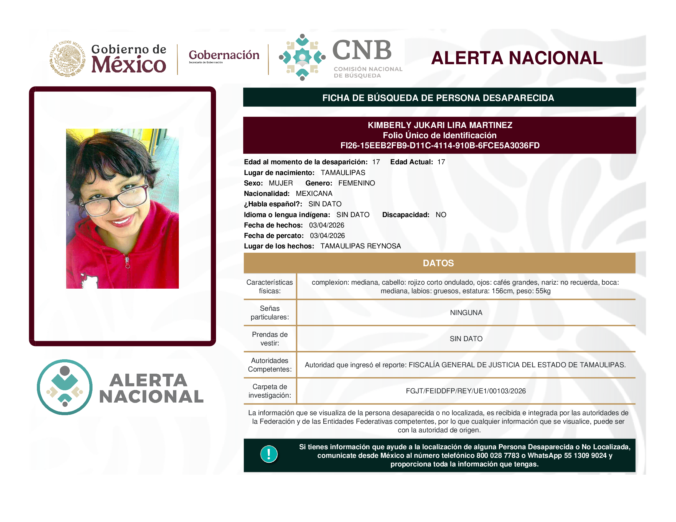 KIMBERLY JUKARI LIRA MARTINEZ