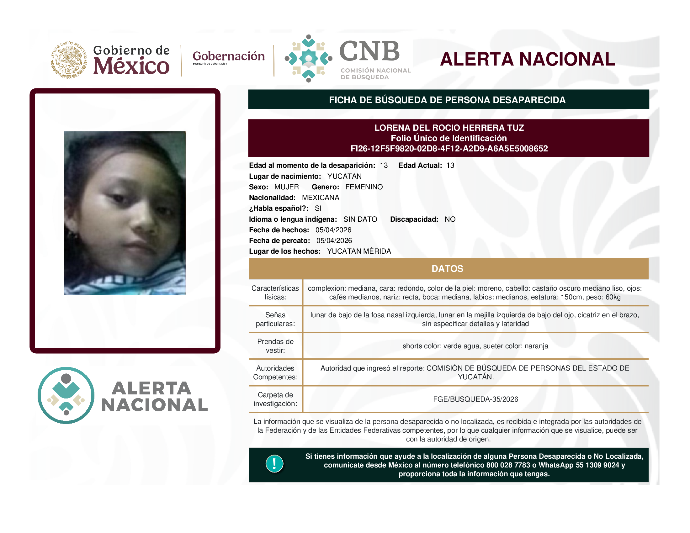 LORENA DEL ROCIO HERRERA TUZ