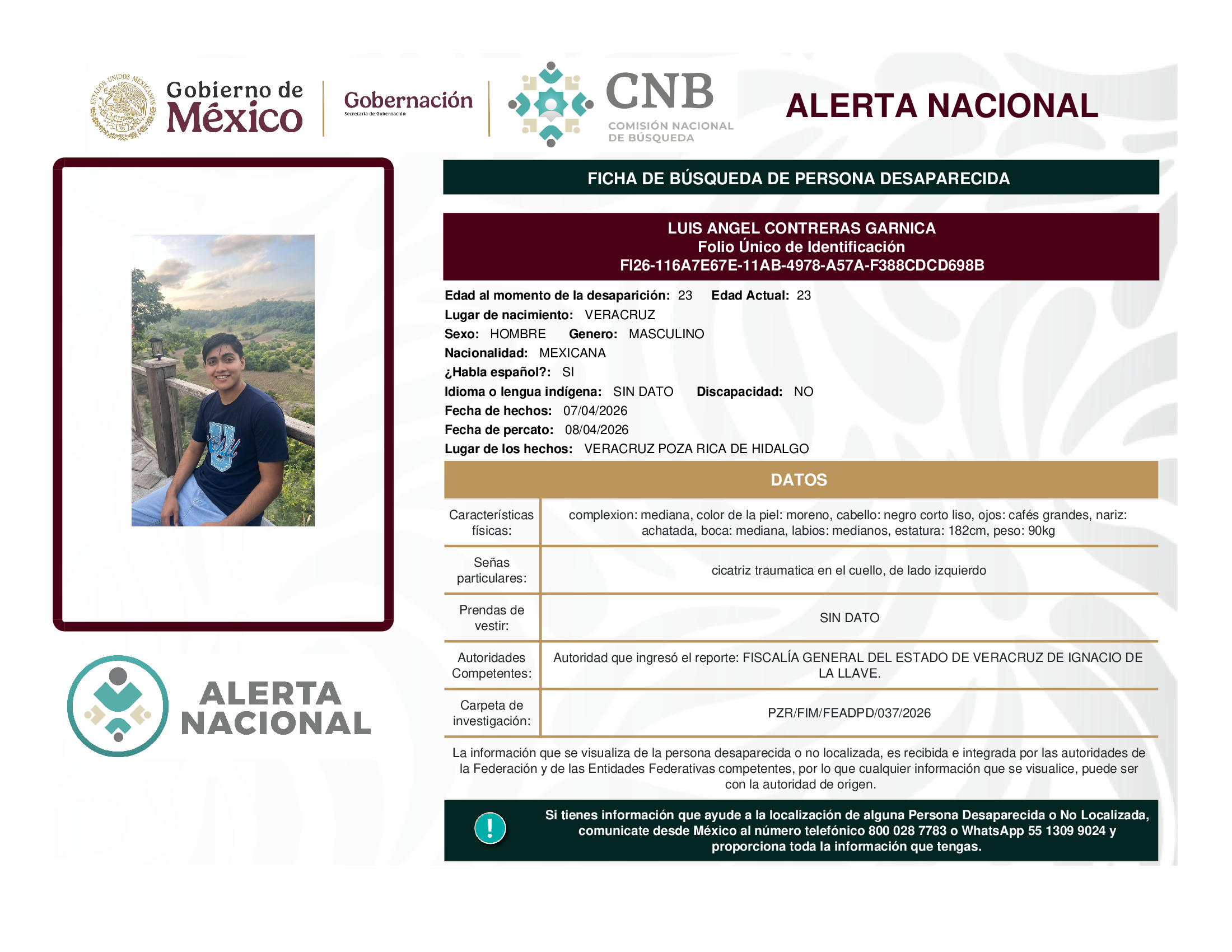 LUIS ANGEL CONTRERAS GARNICA