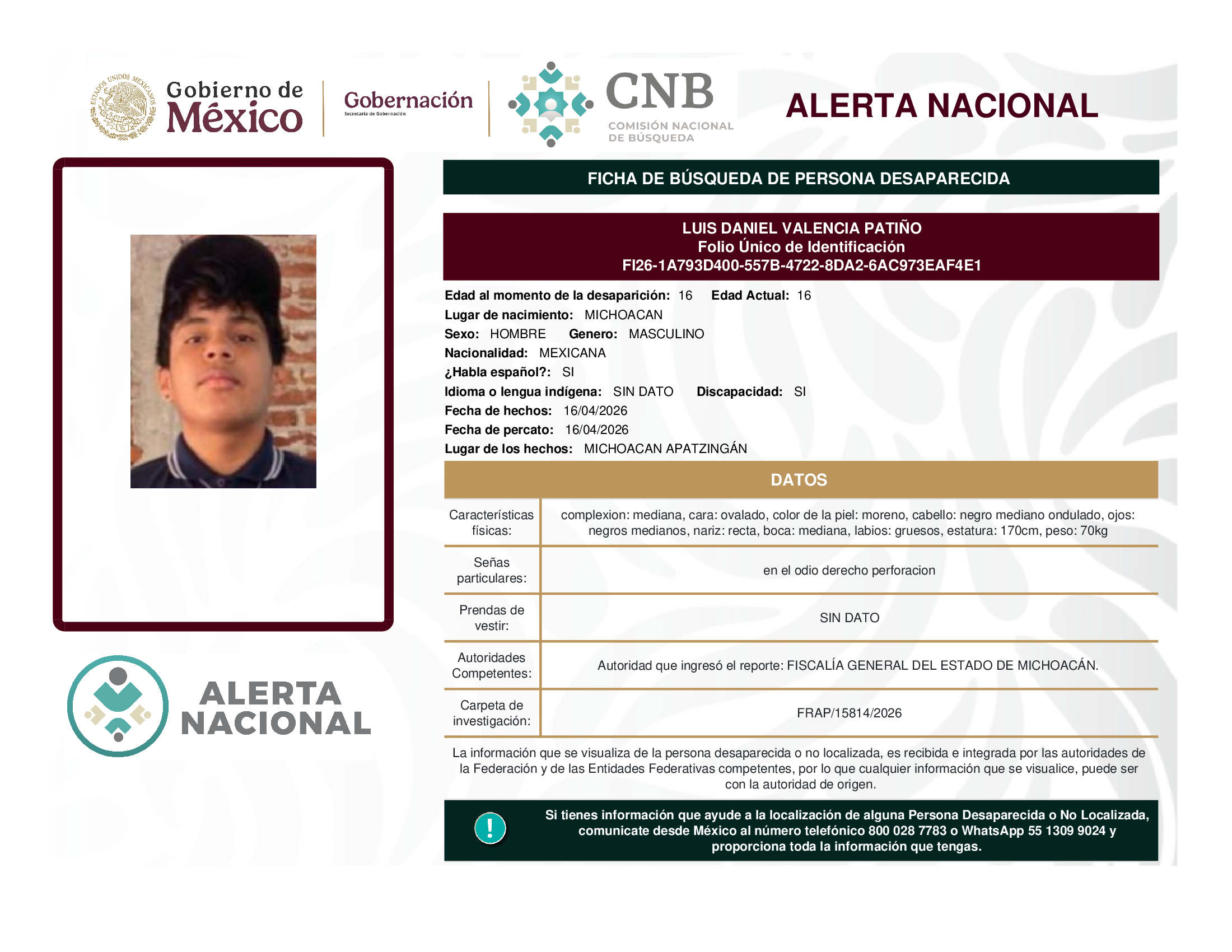 LUIS DANIEL VALENCIA PATIÑO