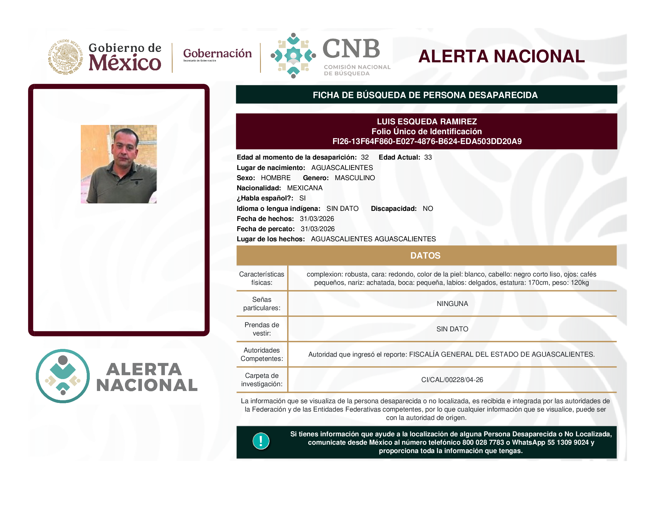 LUIS ESQUEDA RAMIREZ