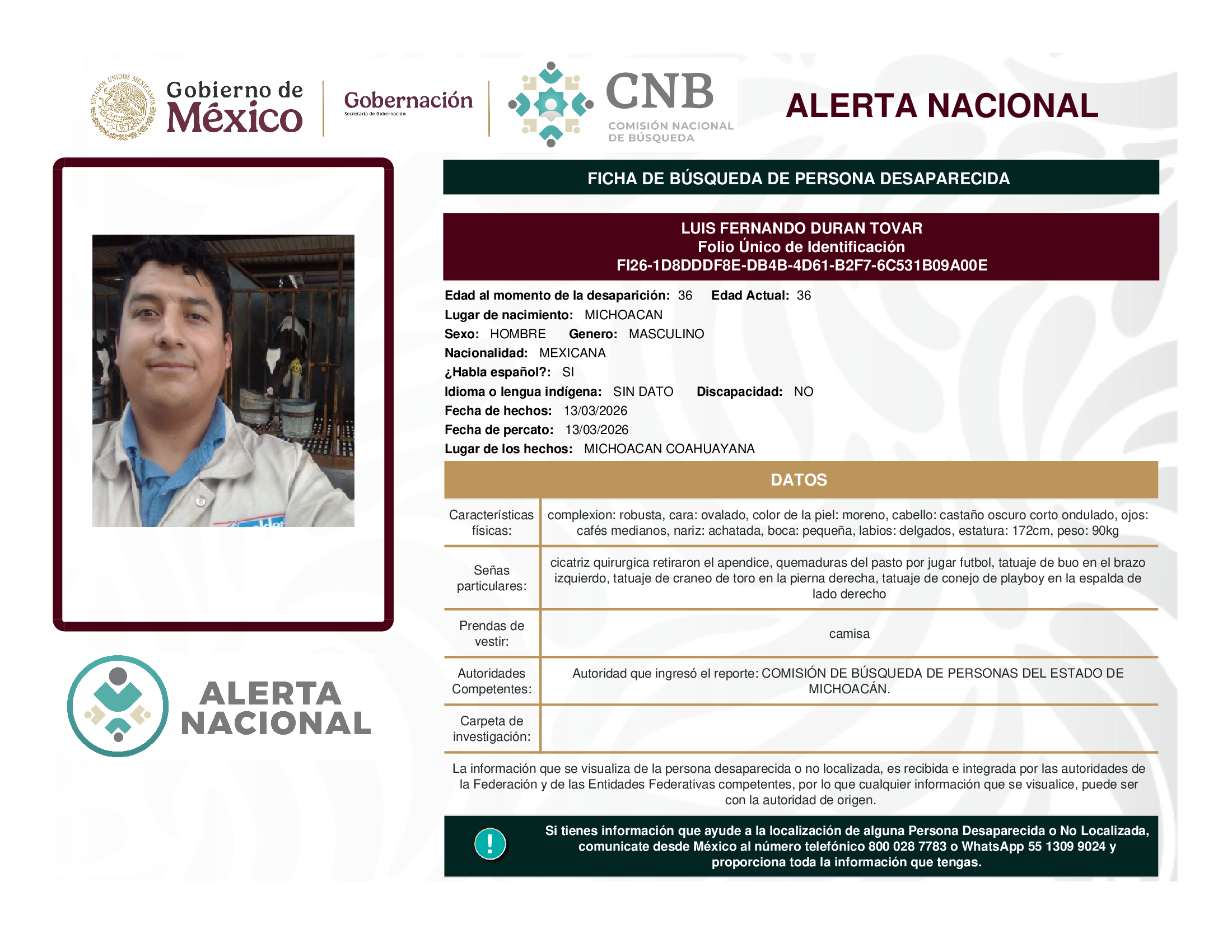 LUIS FERNANDO DURAN TOVAR