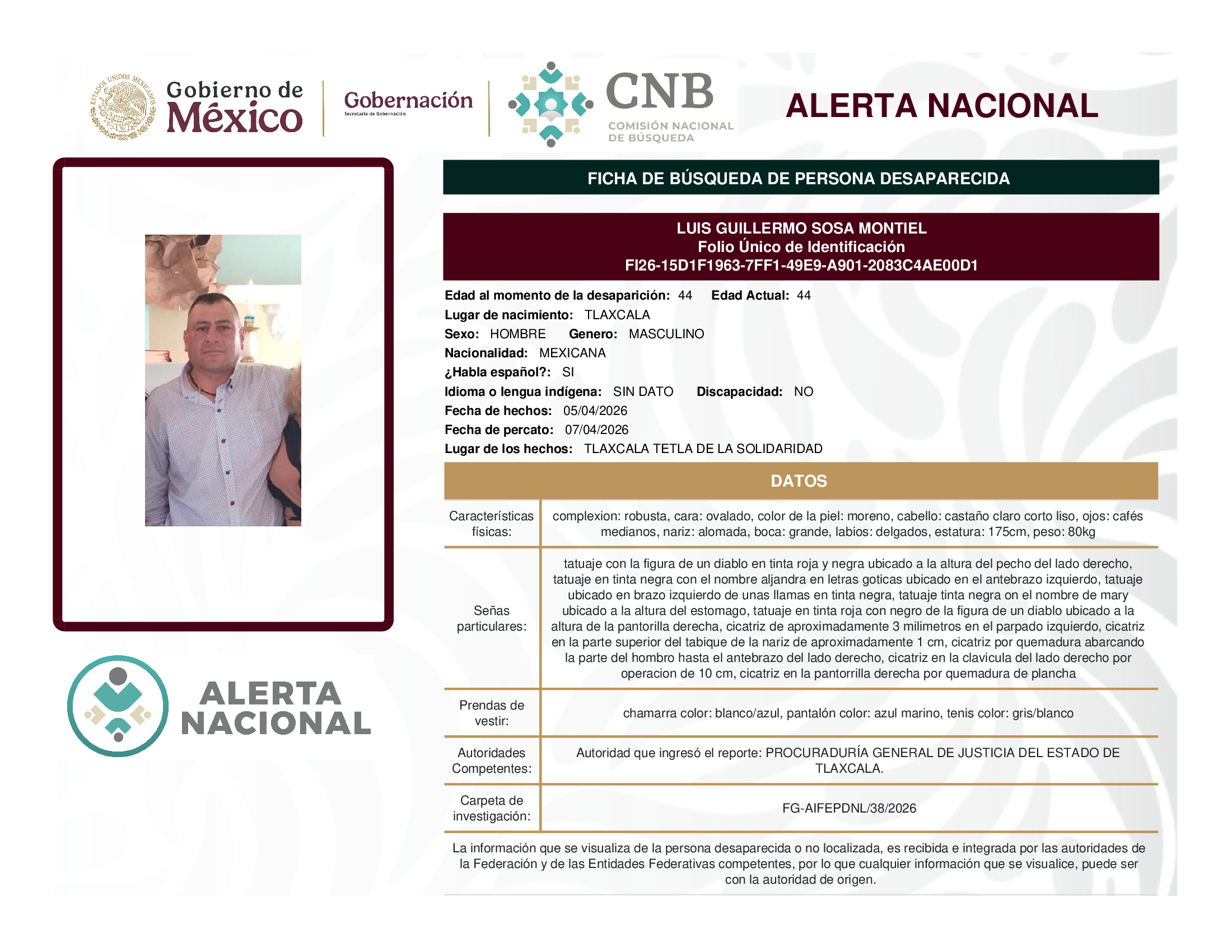 LUIS GUILLERMO SOSA MONTIEL