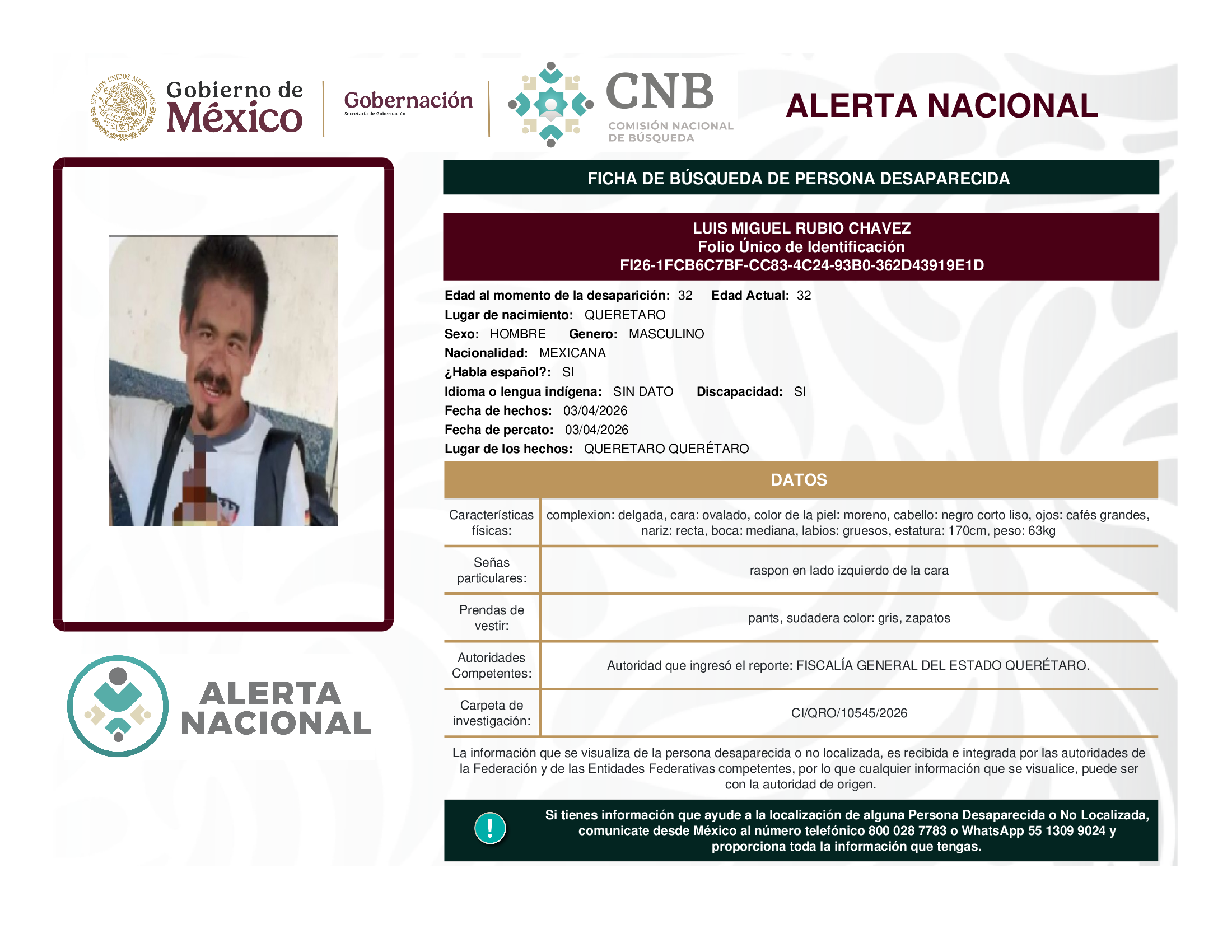 LUIS MIGUEL RUBIO CHAVEZ