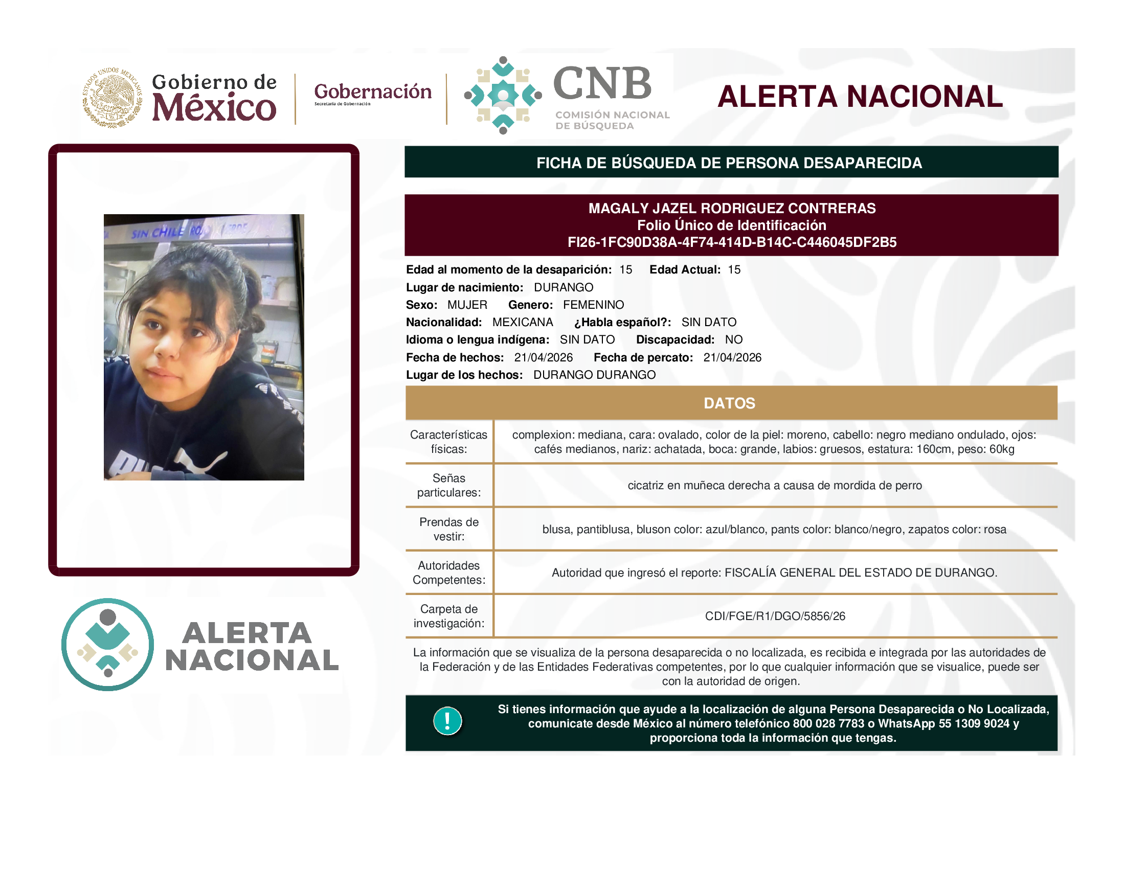 MAGALY JAZEL RODRIGUEZ CONTRERAS