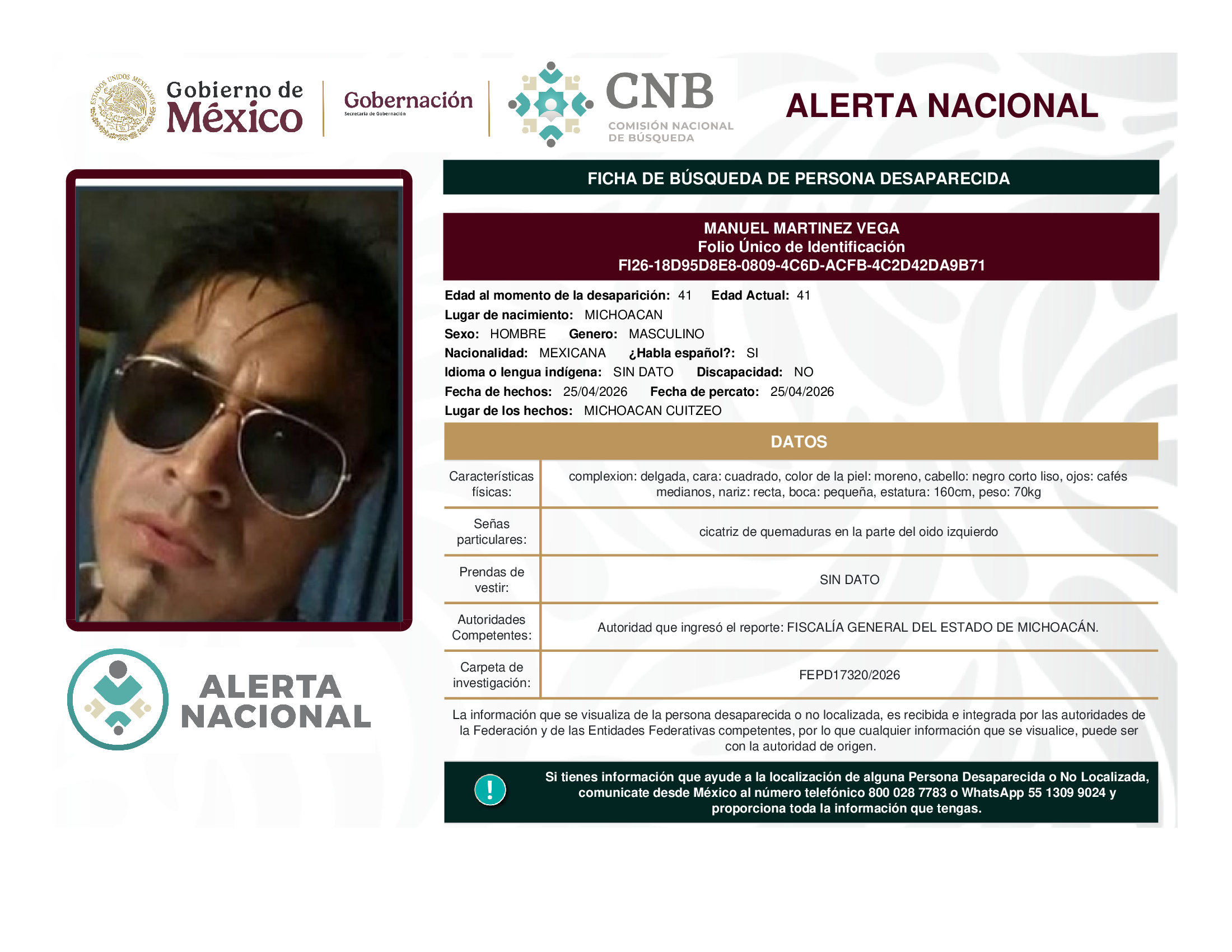 MANUEL MARTINEZ VEGA