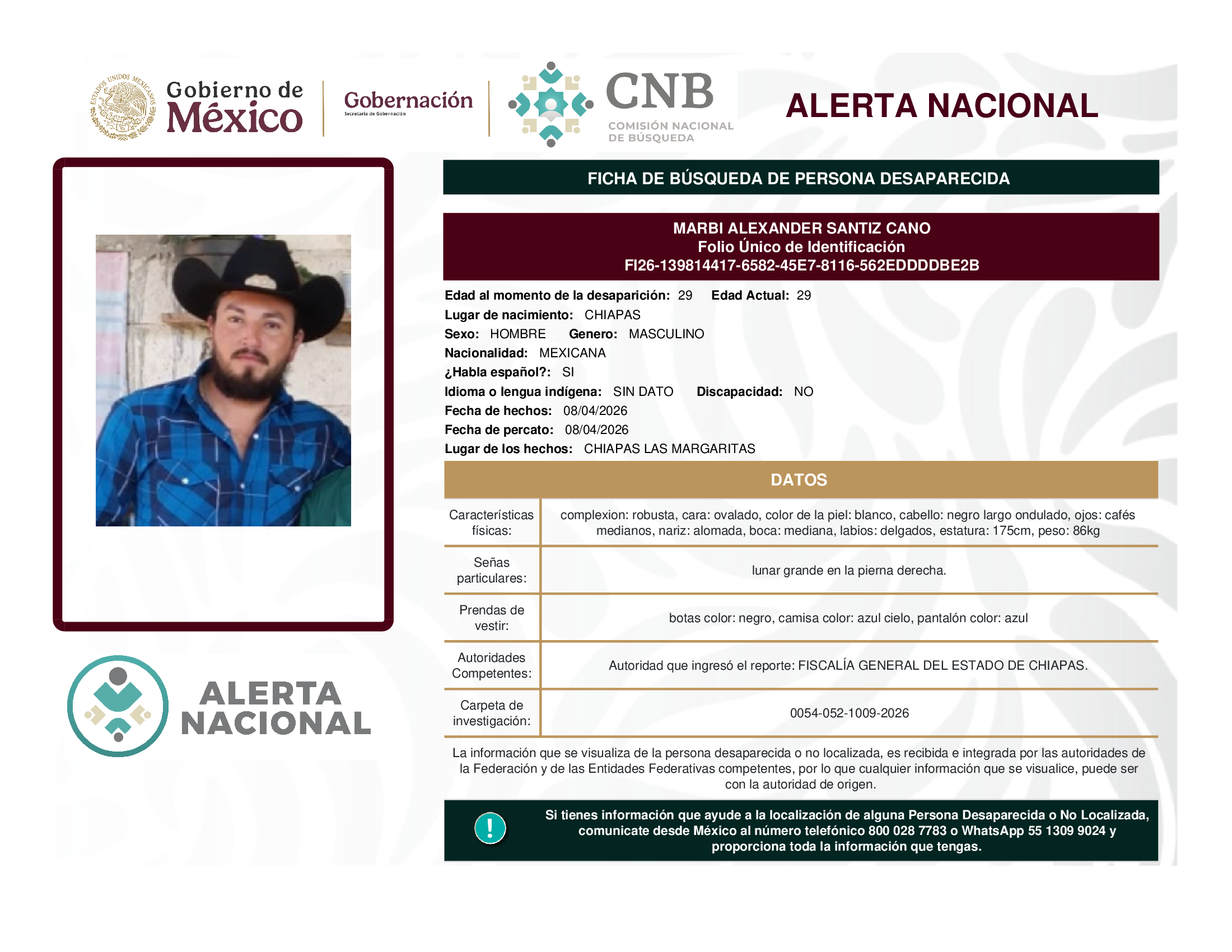 MARBI ALEXANDER SANTIZ CANO