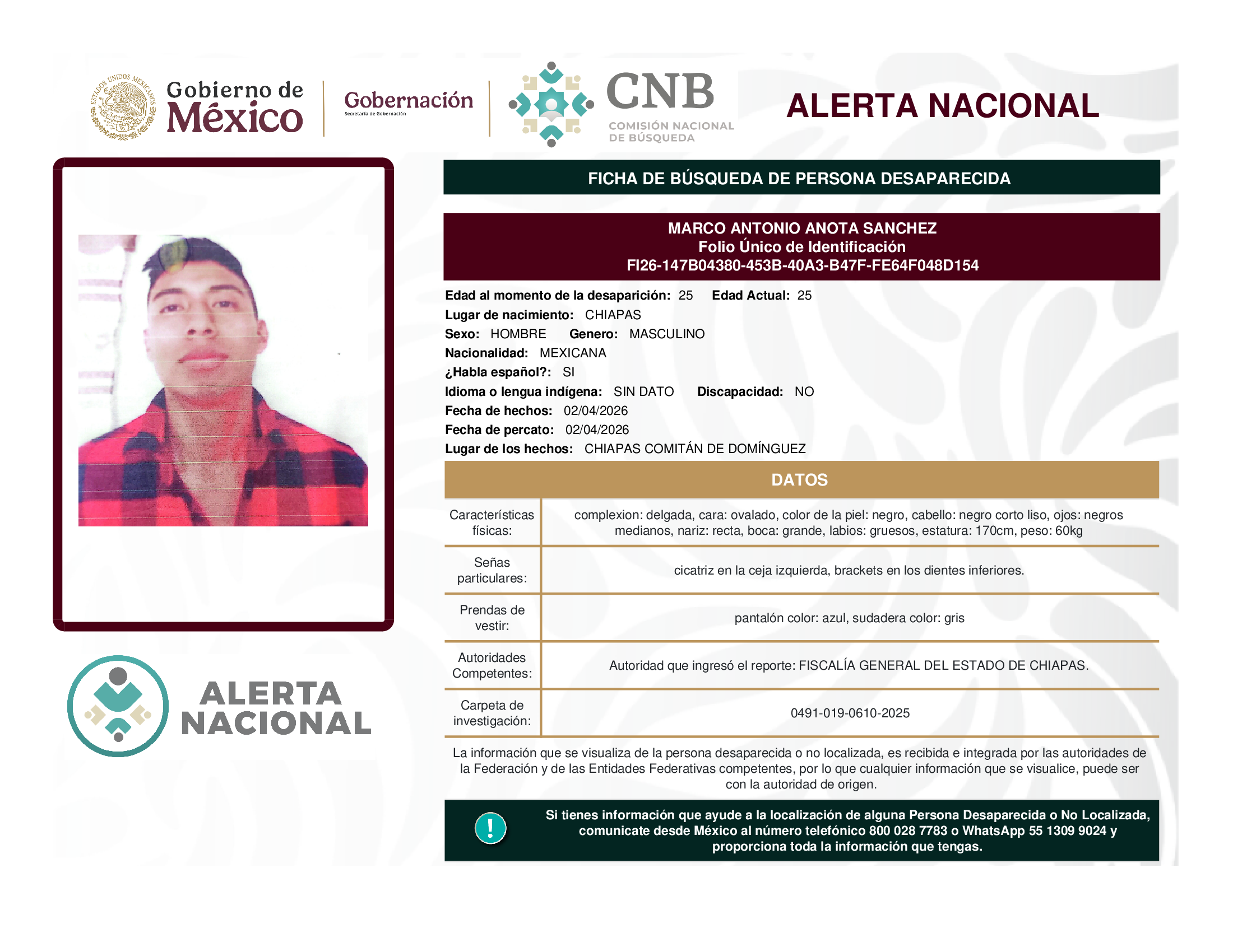 MARCO ANTONIO ANOTA SANCHEZ