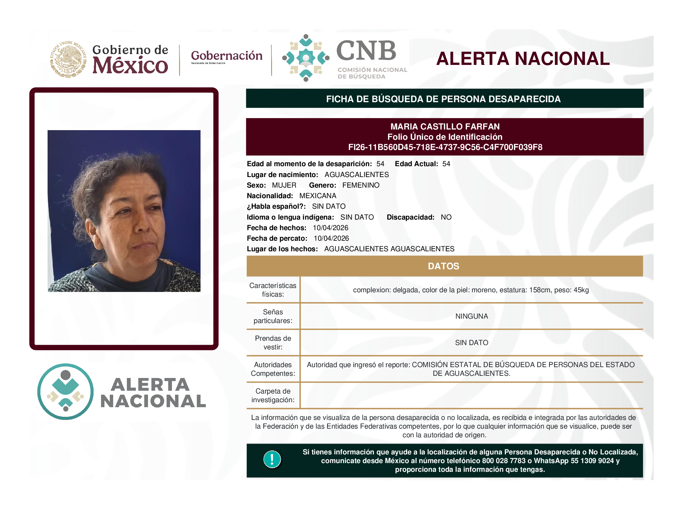 MARIA CASTILLO FARFAN