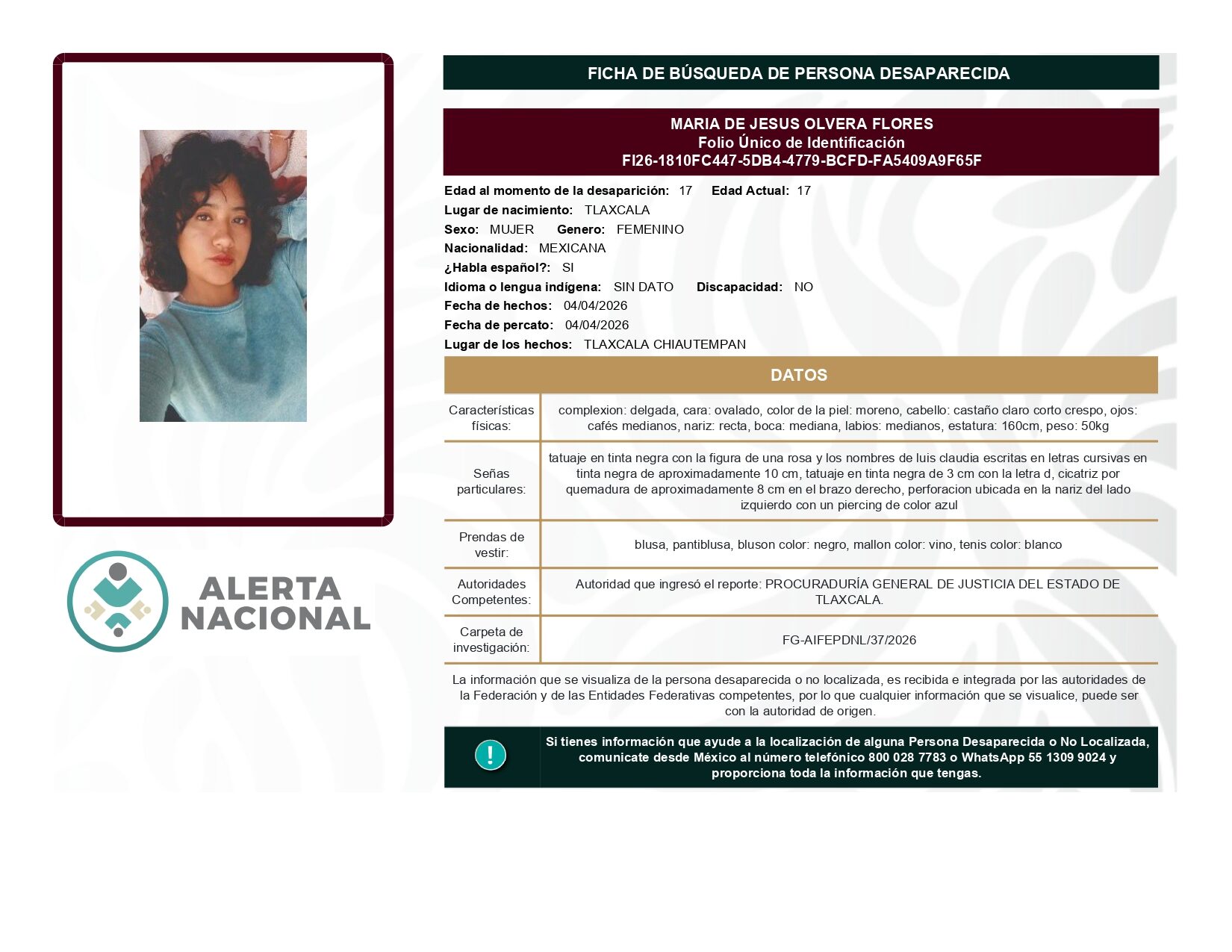 MARIA DE JESUS OLVERA FLORES