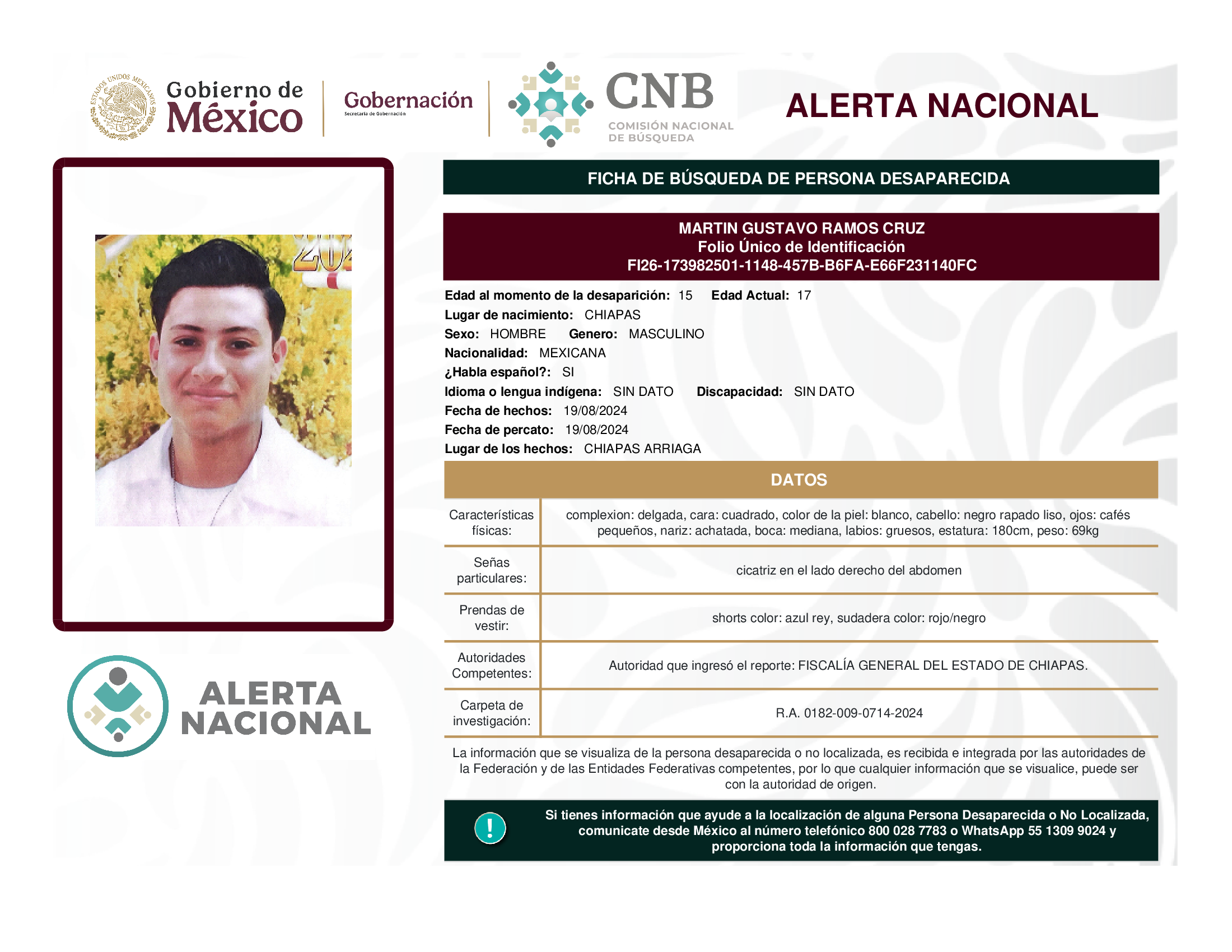 MARTIN GUSTAVO RAMOS CRUZ